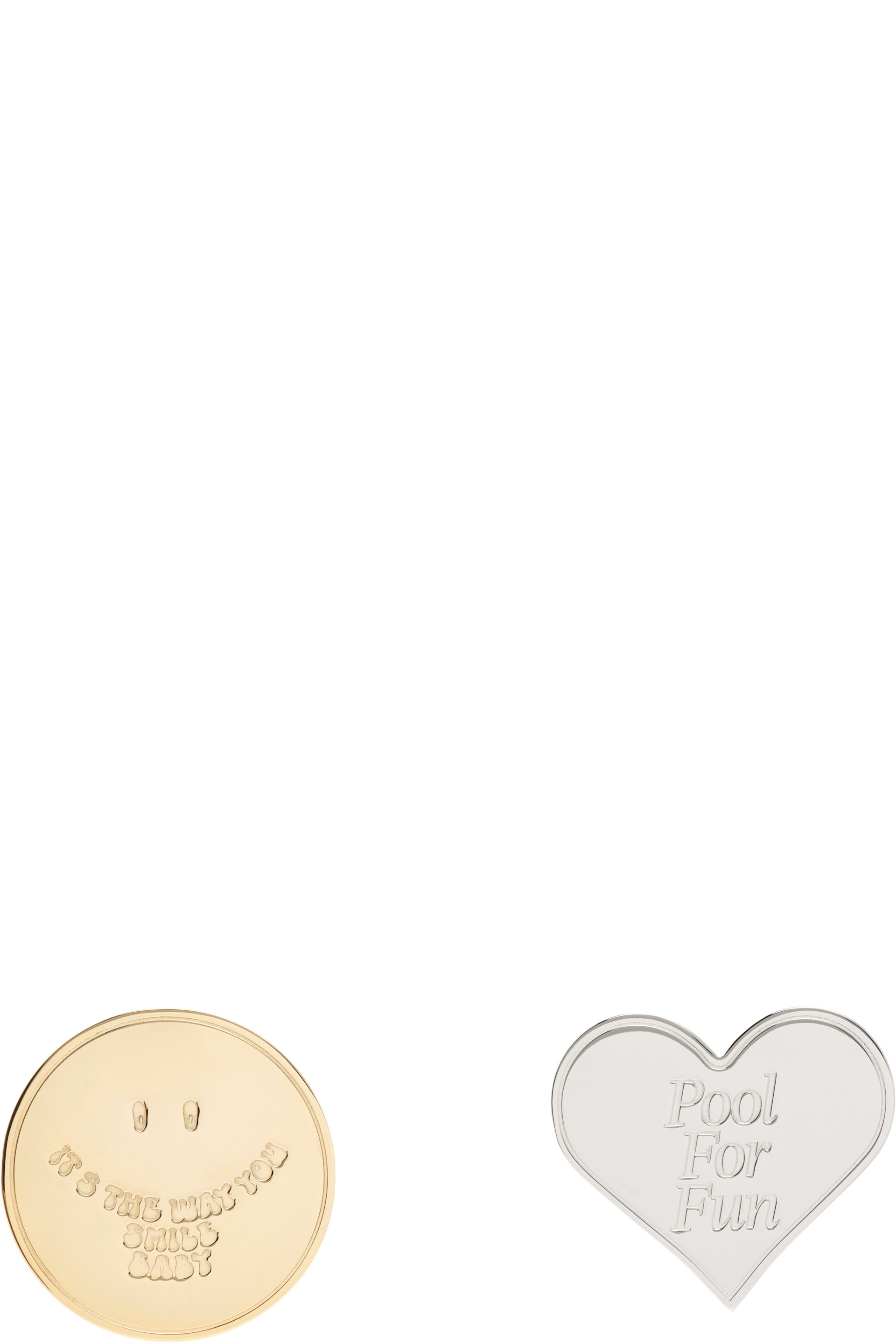MM6 Maison Margiela - Souvenir Sticker Two-Tone Earrings