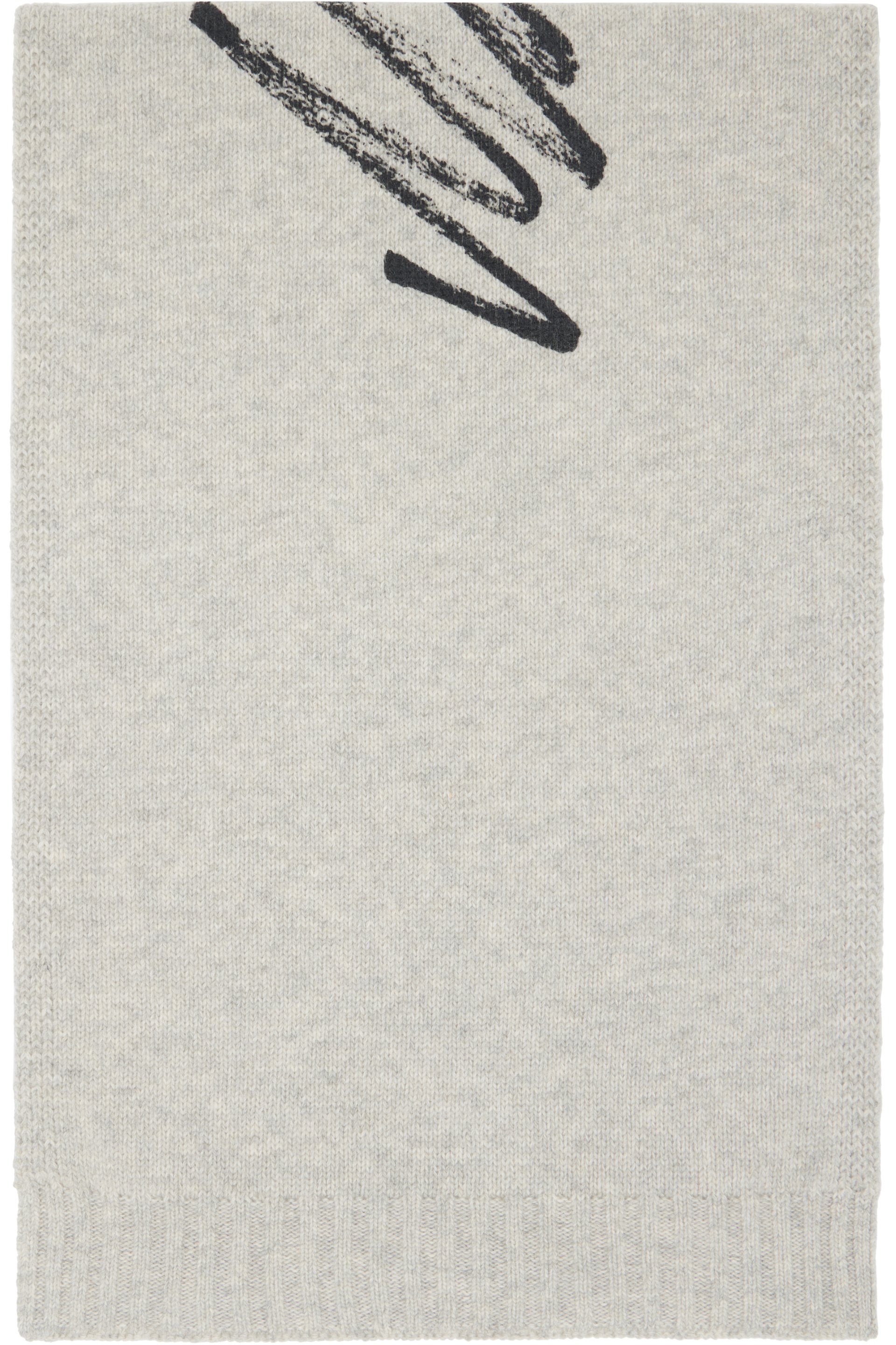MM6 Maison Margiela - Gray Signature Scarf