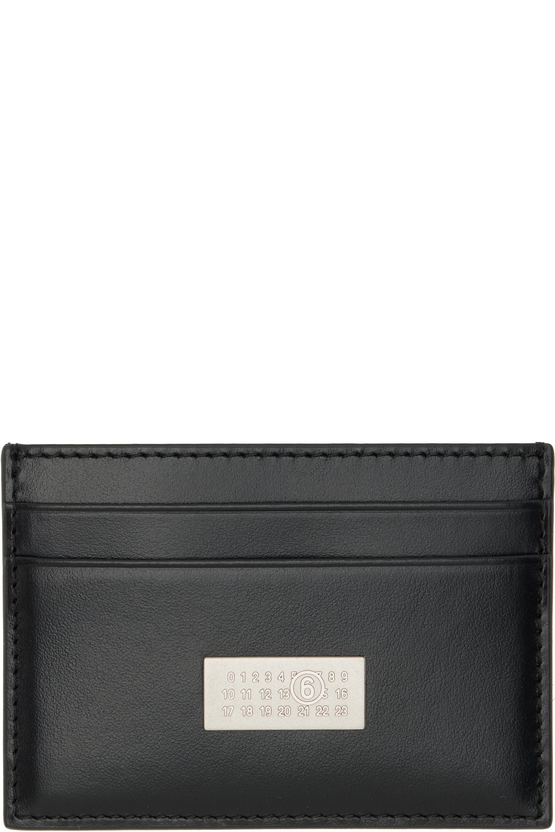 MM6 Maison Margiela - Black Leather Card Holder