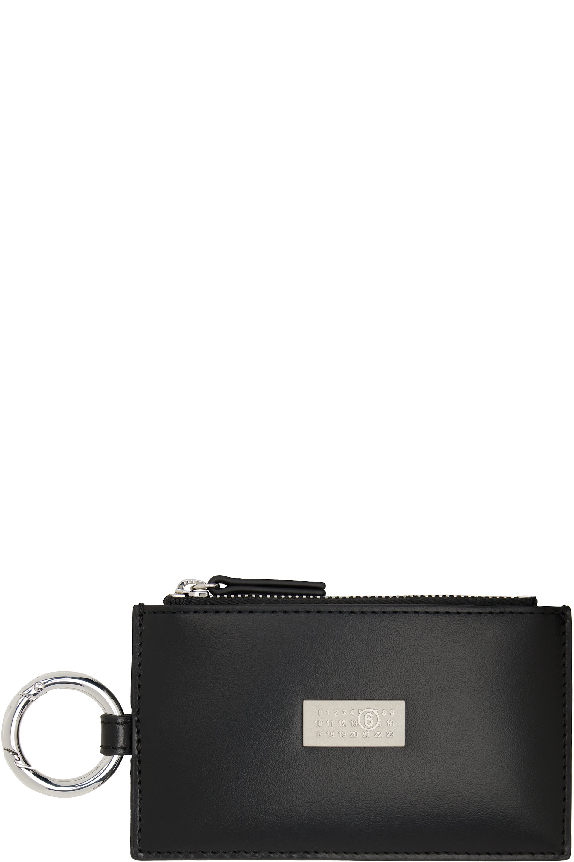 MM6 Maison Margiela - Black Numeric Zip Wallet