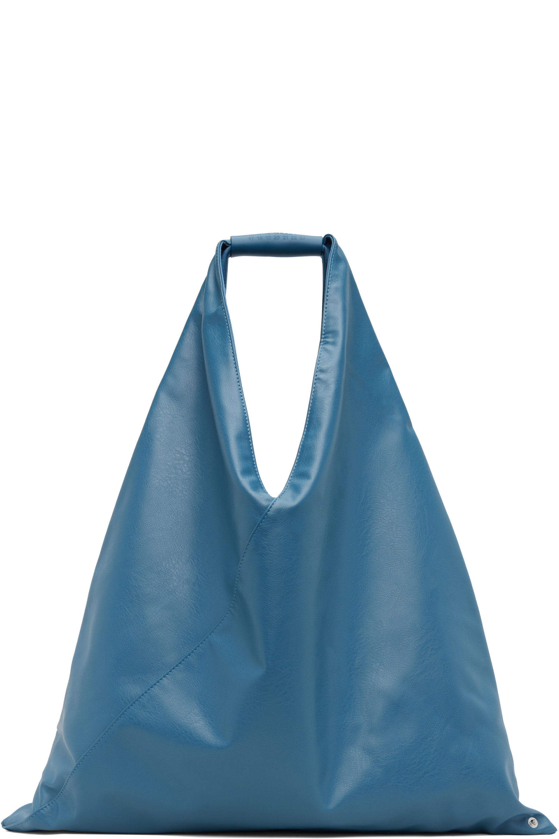 MM6 Maison Margiela - Blue Classic Medium Triangle Tote
