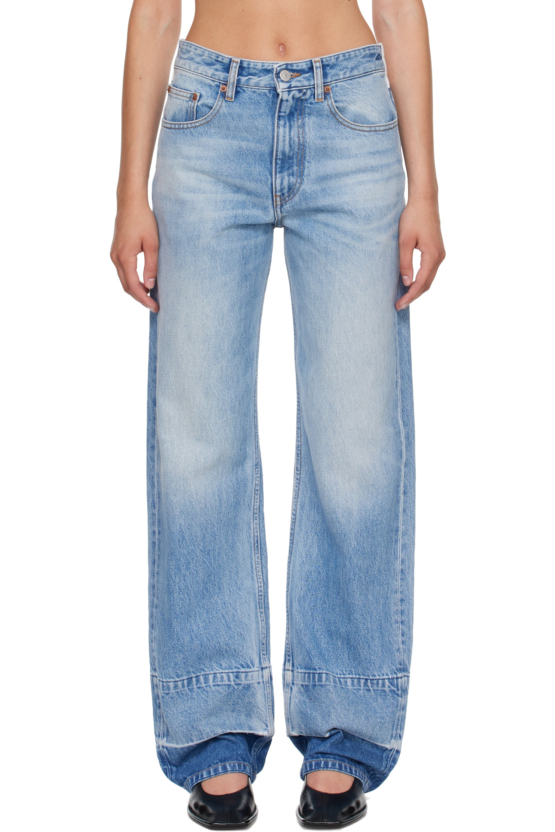 MM6 Maison Margiela - Blue Straight-Leg Jeans