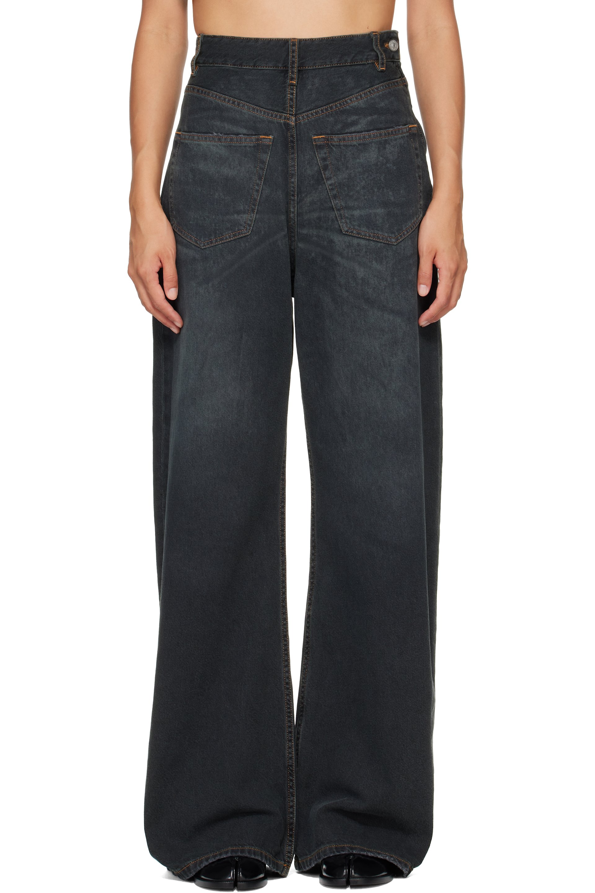 MM6 Maison Margiela - Gray Backwards Jeans