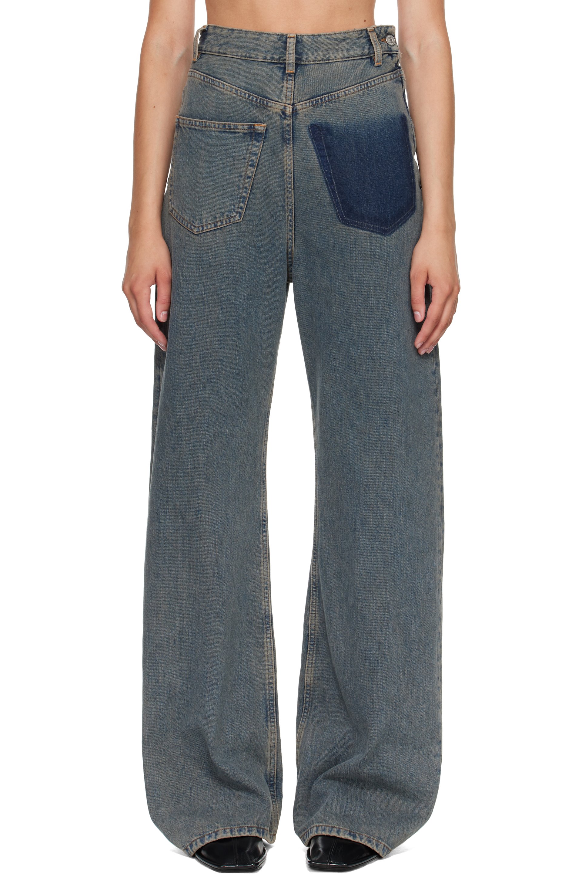 MM6 Maison Margiela - Blue Back-To-Back Jeans