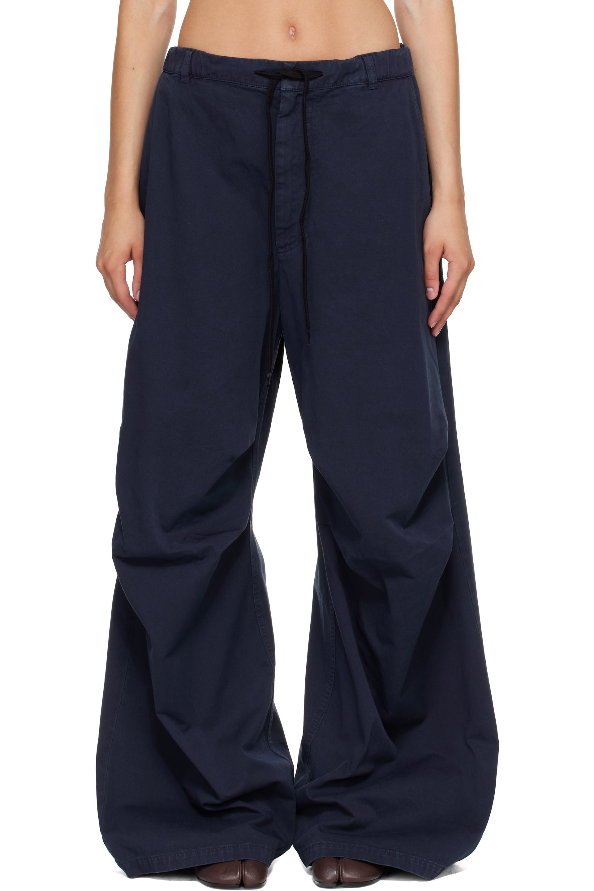 MM6 Maison Margiela - Navy Overdyed Trousers