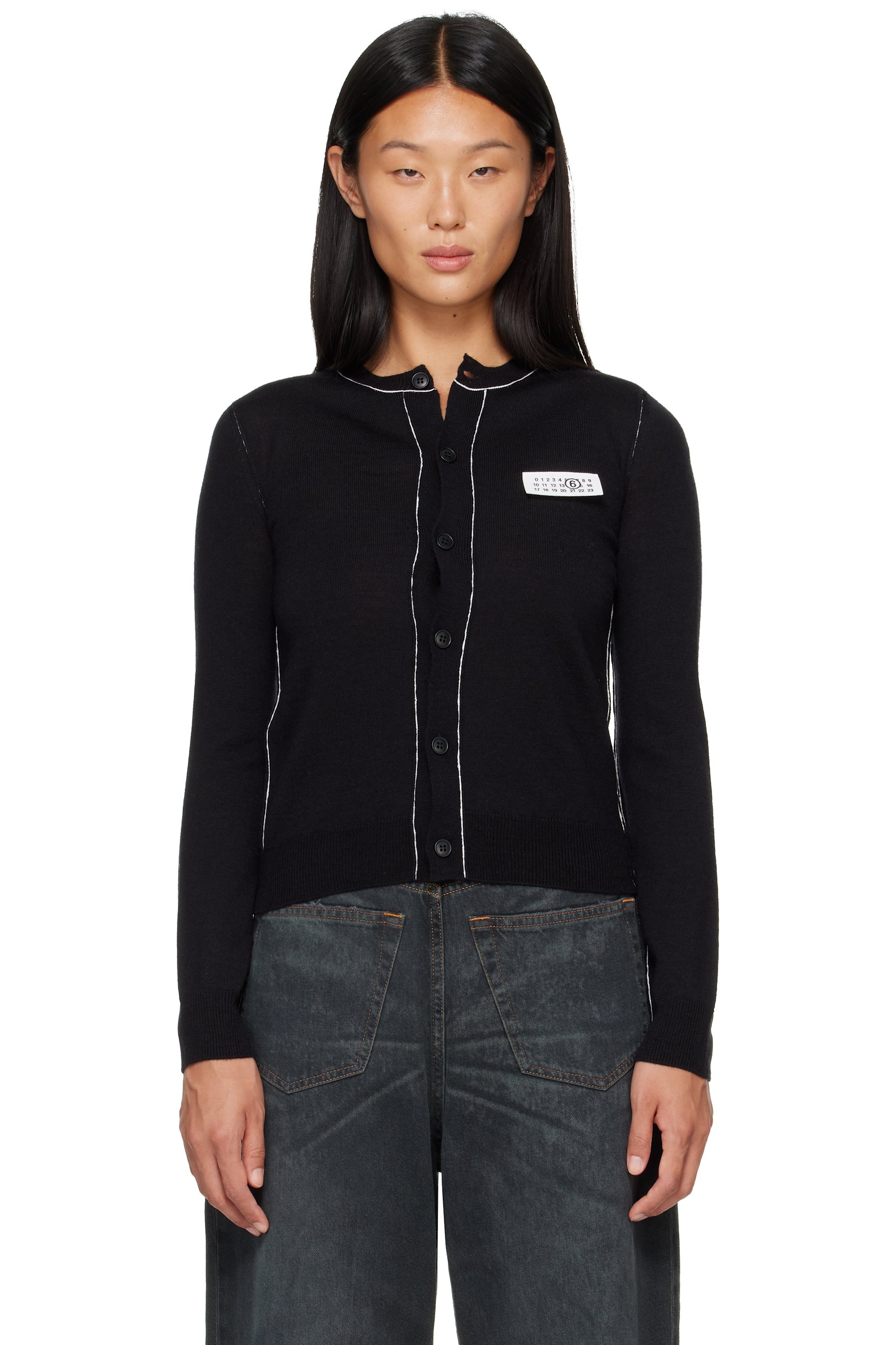 MM6 Maison Margiela - 黑色 Essentials 开衫