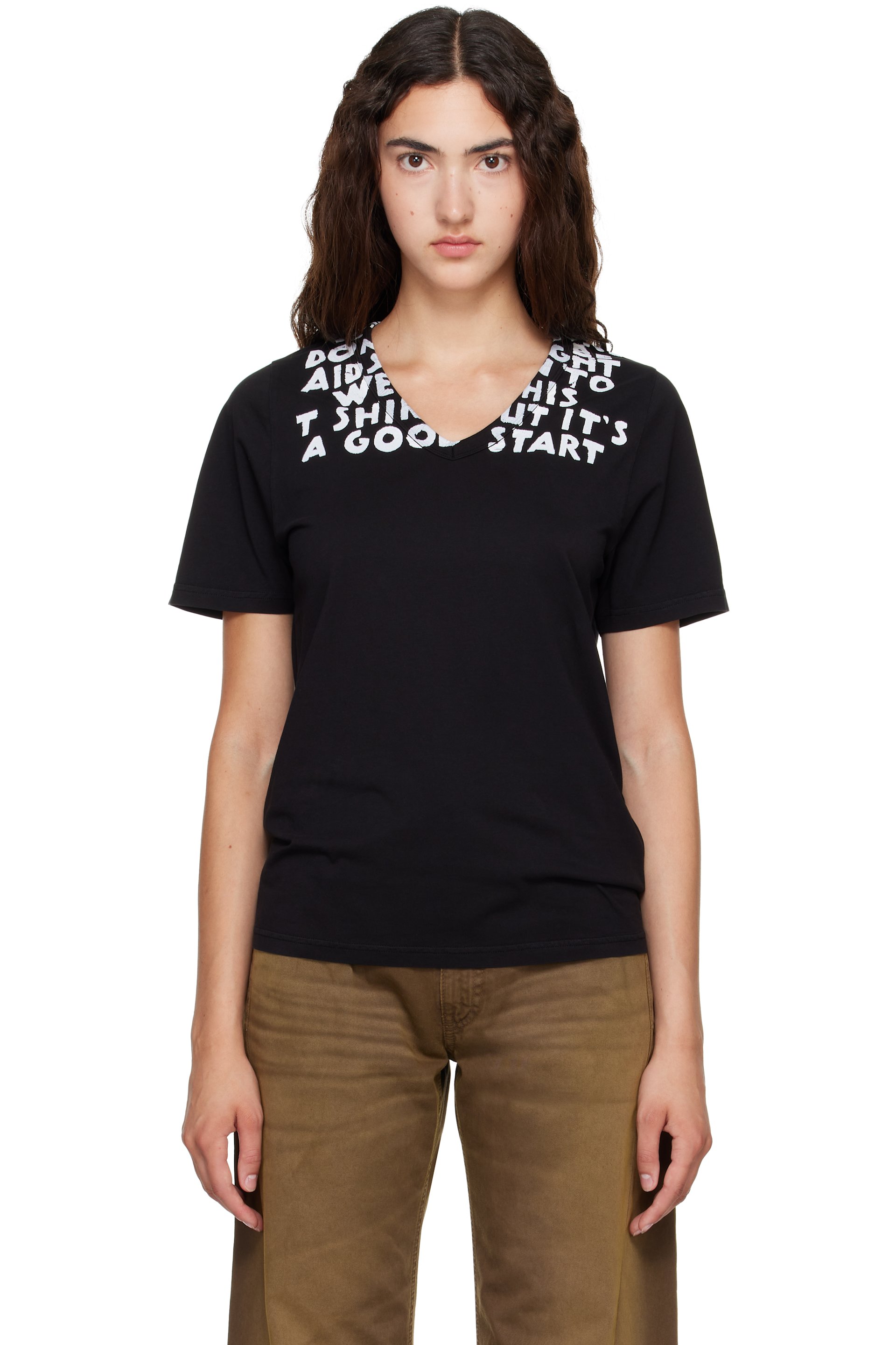 MM6 Maison Margiela - Black SIDA Print T-shirt
