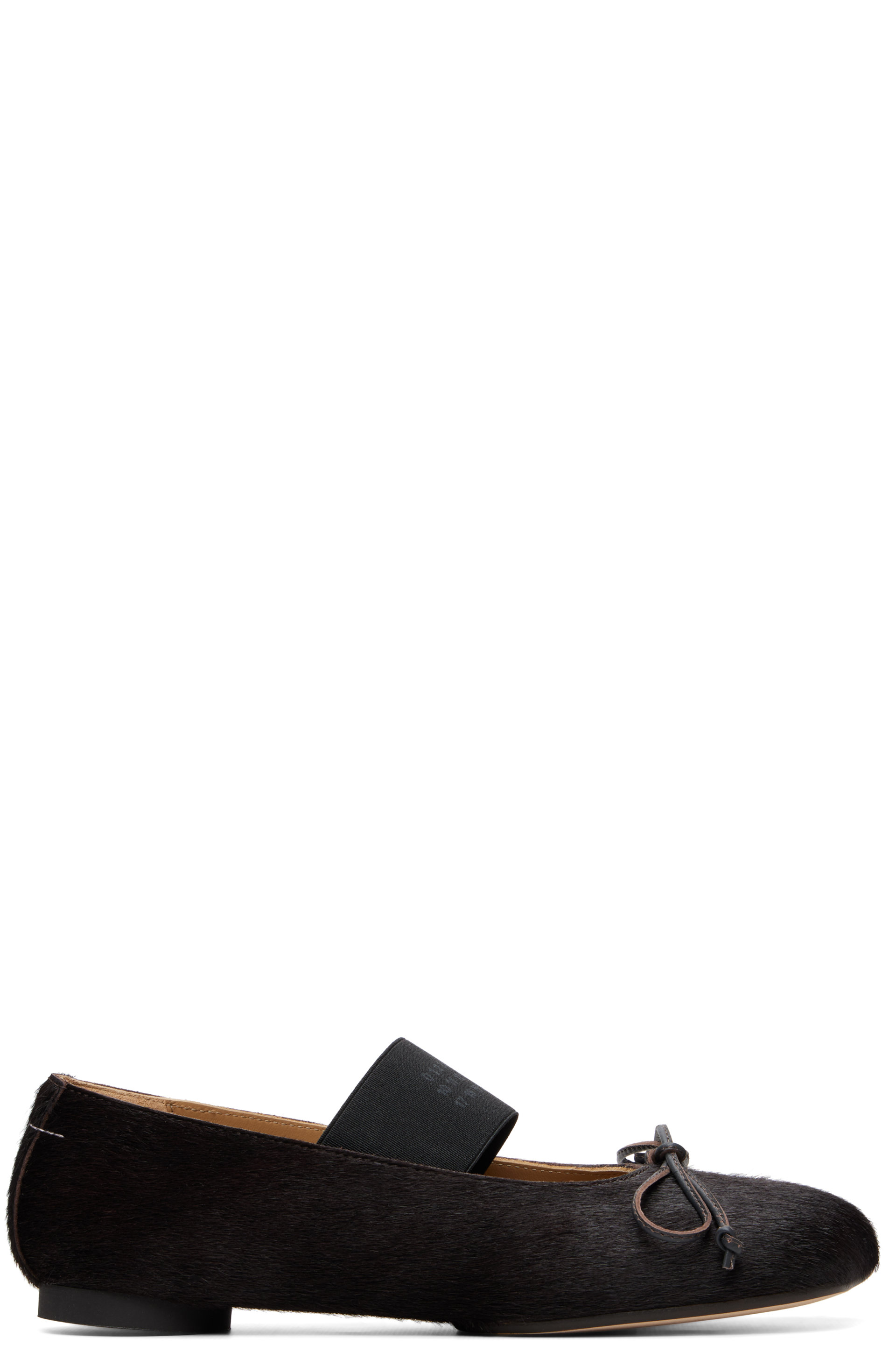 MM6 Maison Margiela - Brown Anatomic Numeric Ballerina Flats
