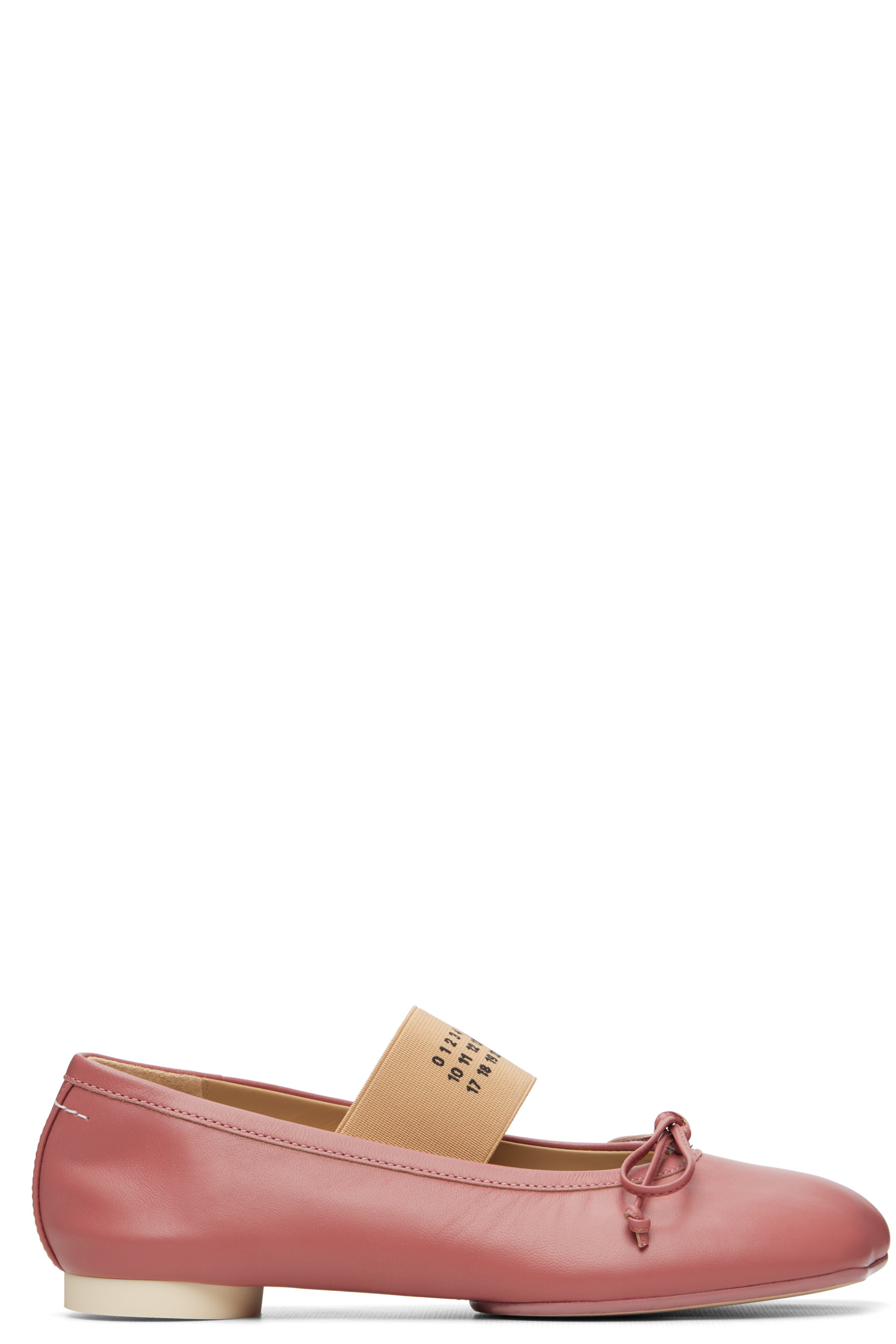 MM6 Maison Margiela - Ballerines roses à bout anatomique