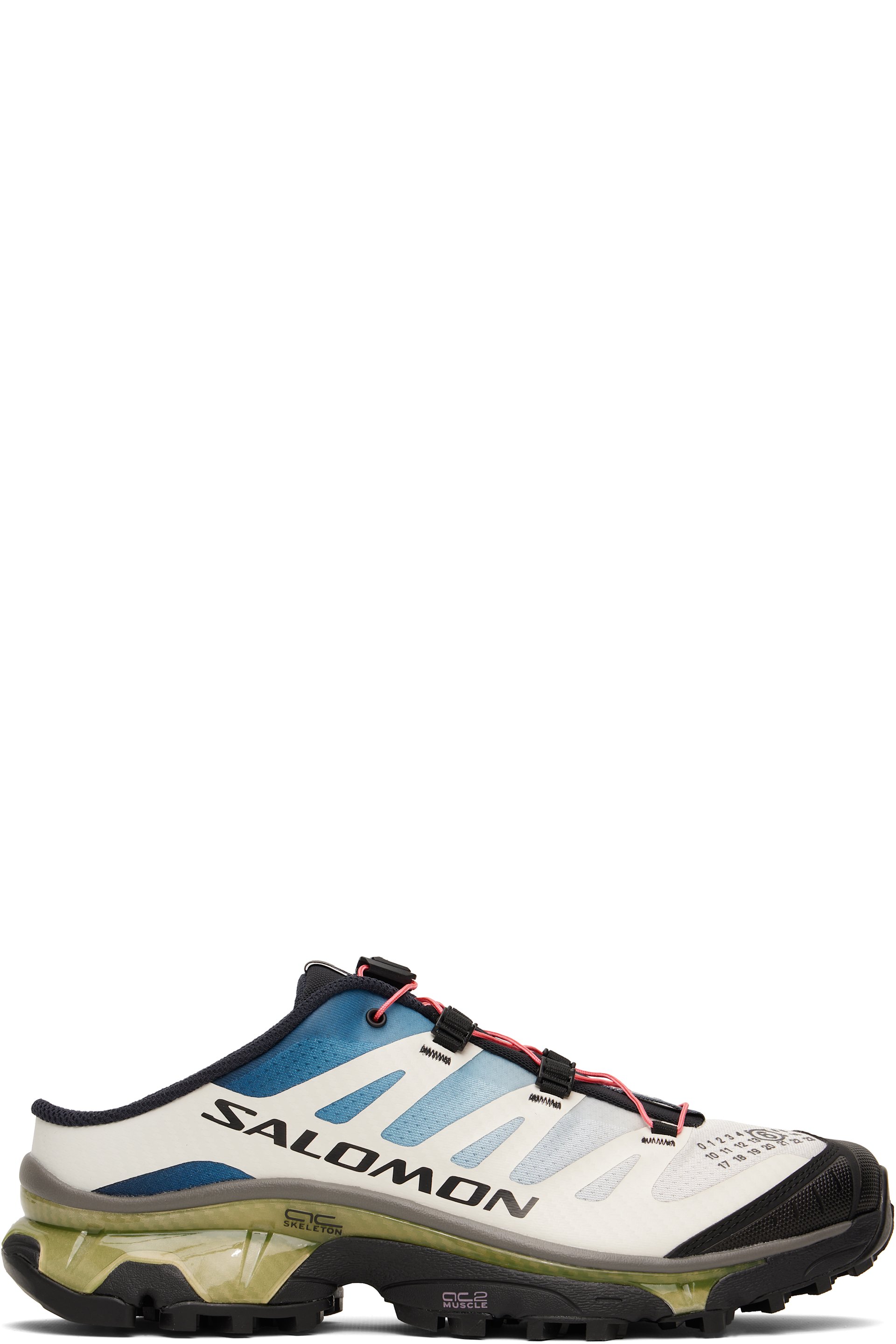 MM6 Maison Margiela - Blue & White Salomon Edition XT-4 Mule Sneakers