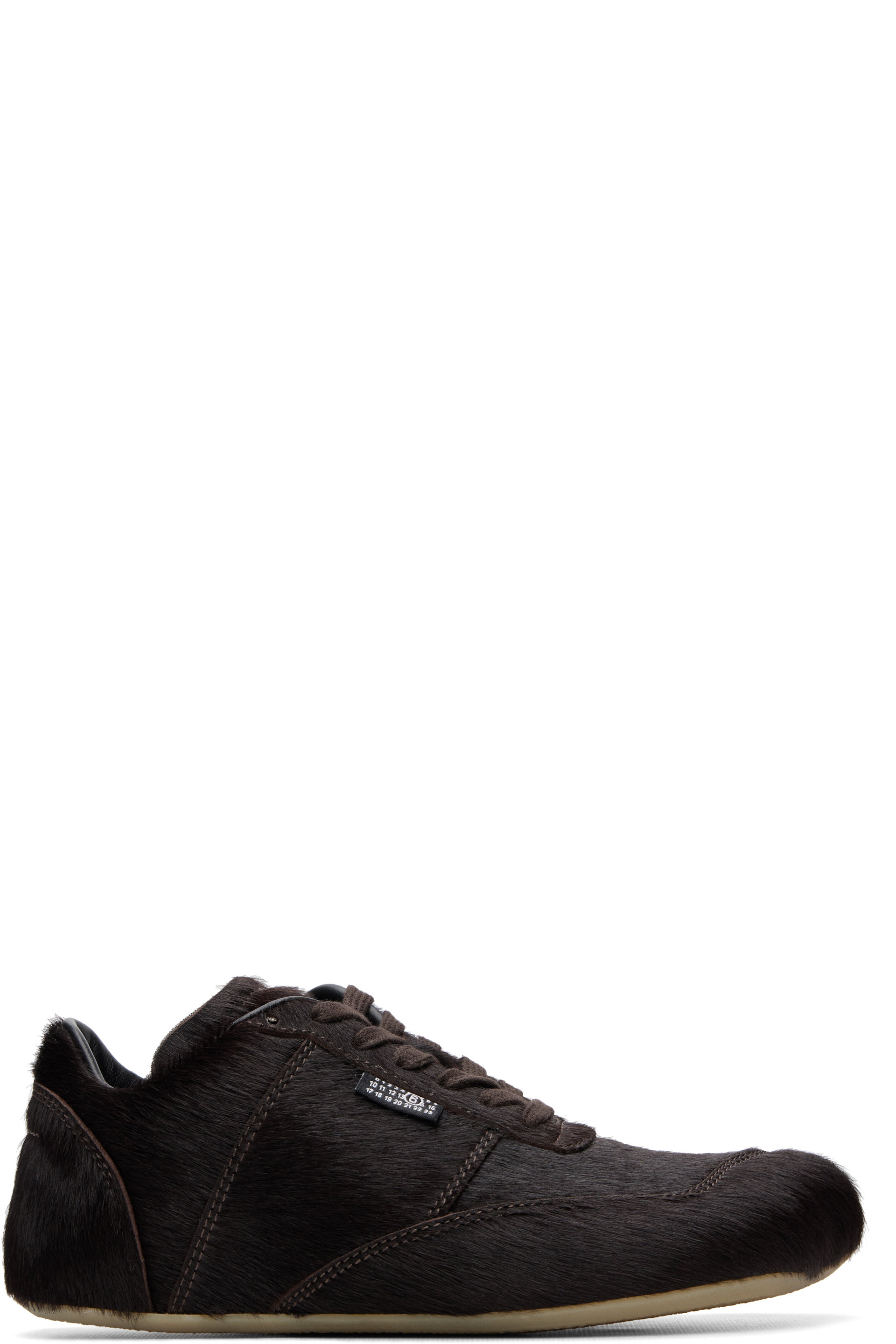 MM6 Maison Margiela - Baskets brunes à bout anatomique
