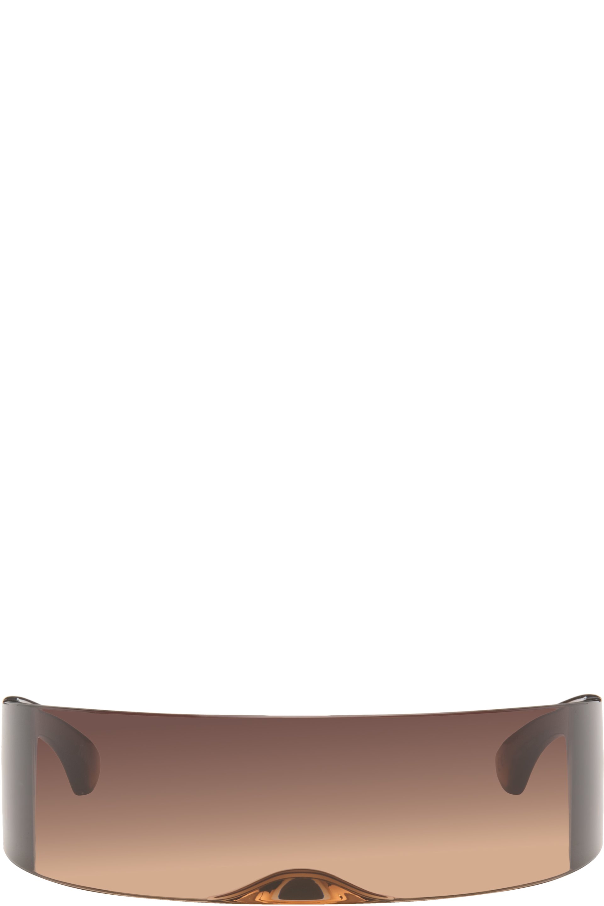 MM6 Maison Margiela - SSENSE Exclusive Brown Shield Sunglasses