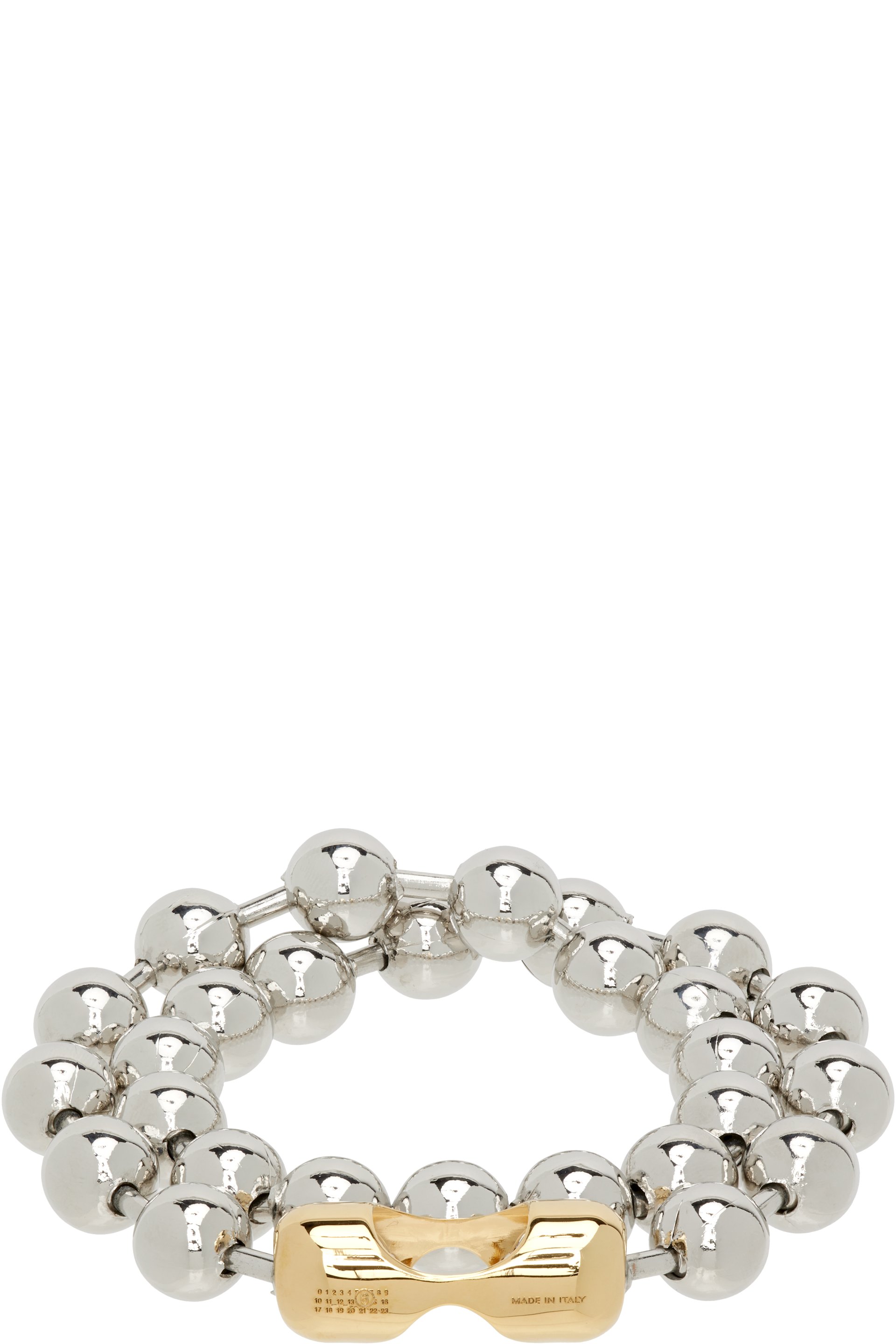 MM6 Maison Margiela - Ball Chain Convertible Bracelet-Necklace