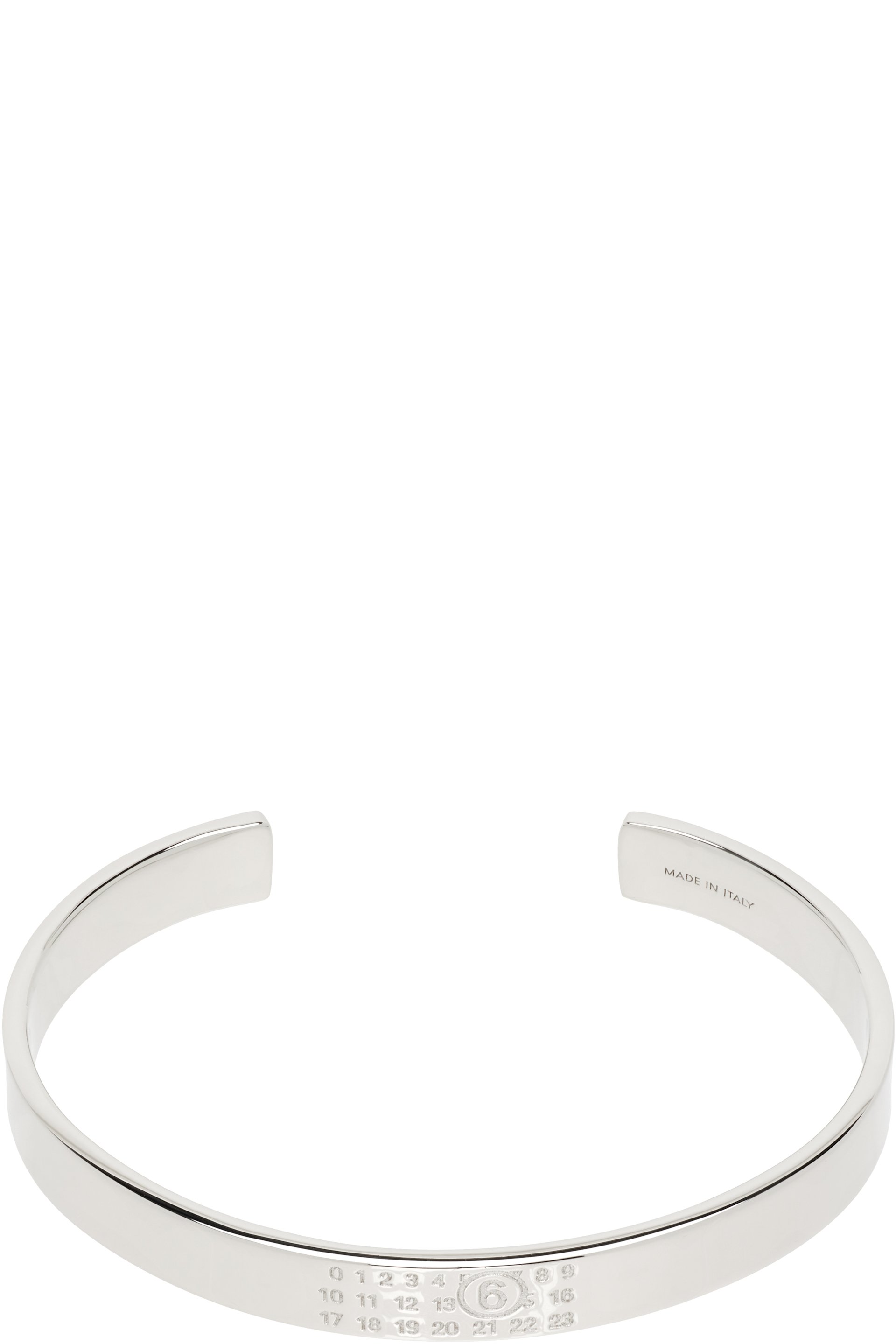 MM6 Maison Margiela - Numeric Minimal Signature Cuff Bracelet