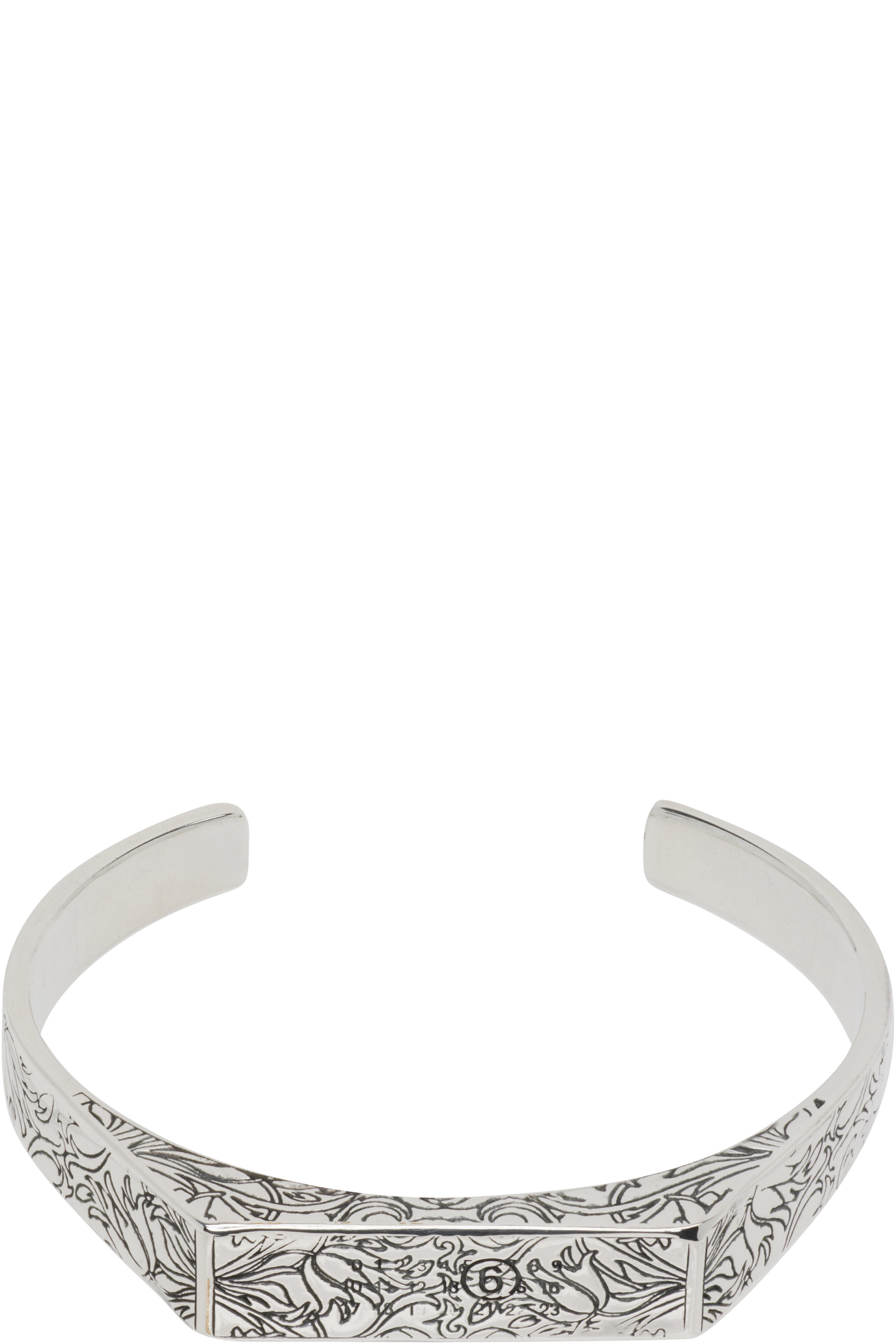 MM6 Maison Margiela - Bracelet à motif fleuri érodé