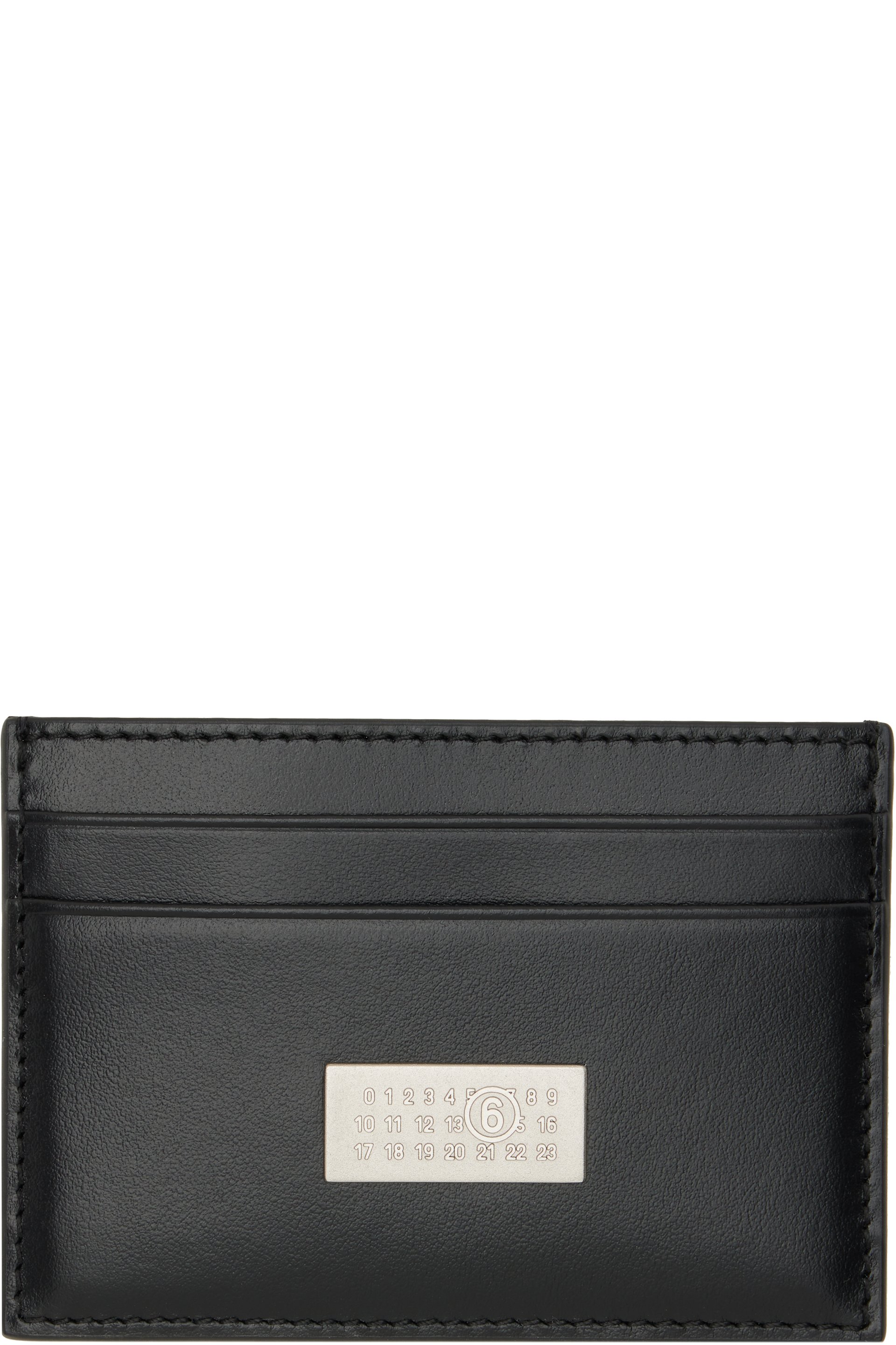 MM6 Maison Margiela - Black Leather Card Holder