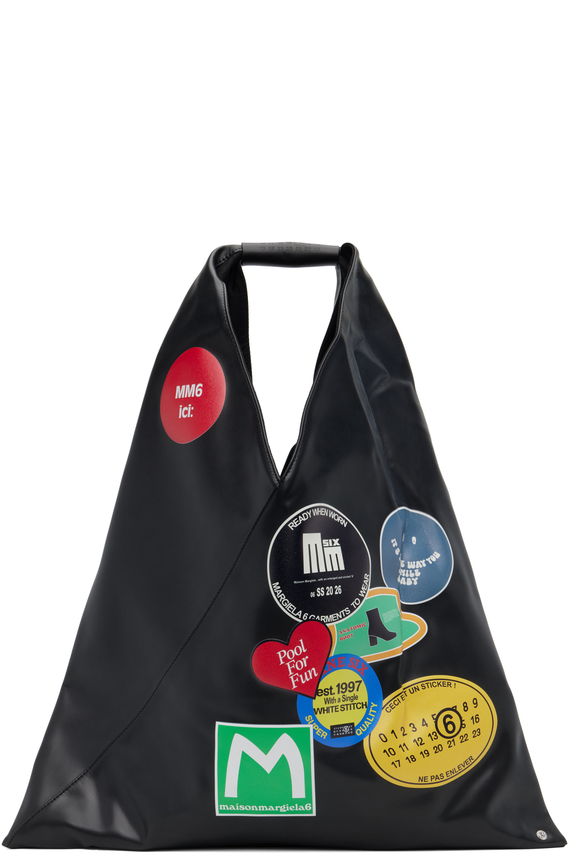 MM6 Maison Margiela - Black Classic Medium Triangle Tote
