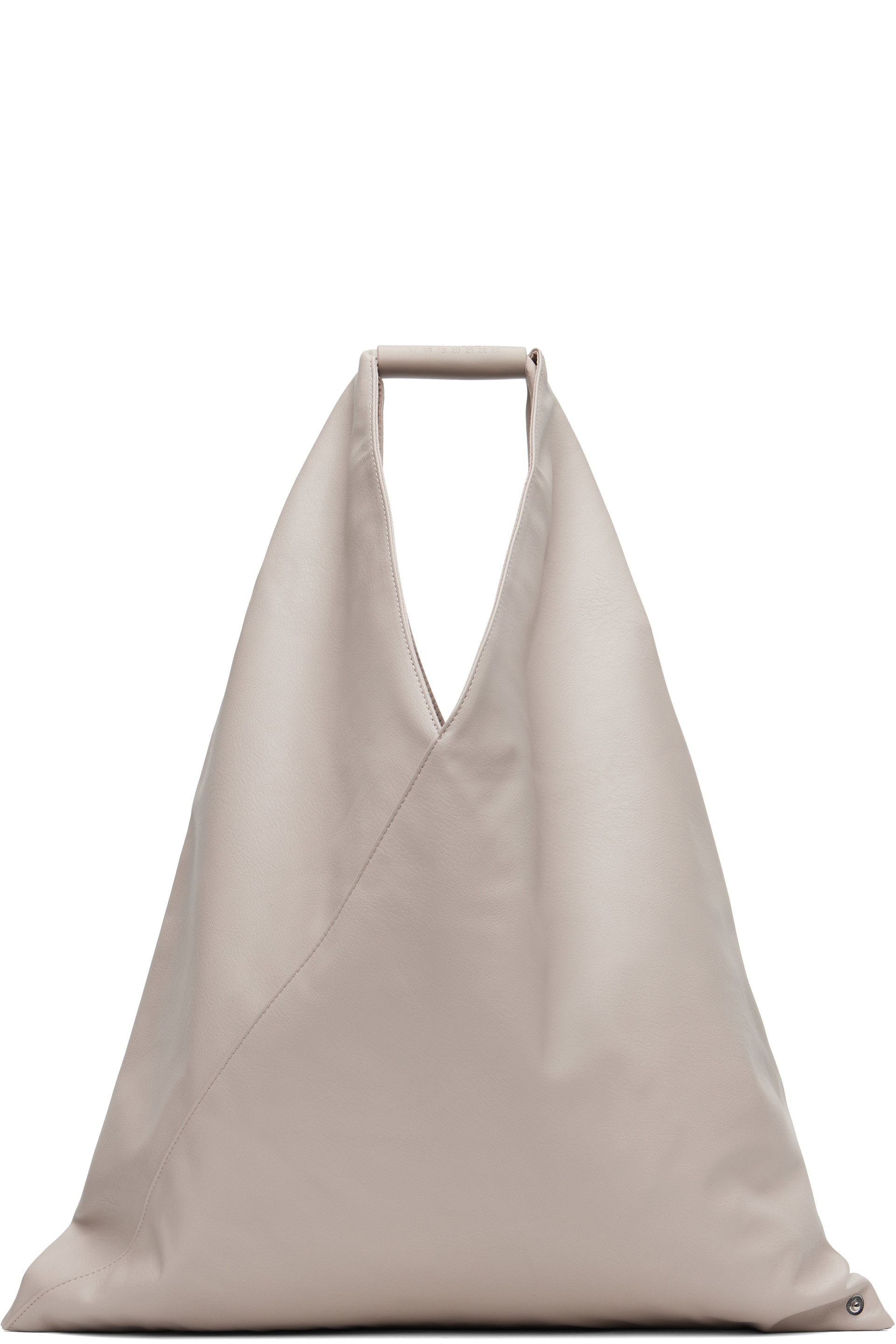 MM6 Maison Margiela - Taupe Classic Medium Triangle Tote