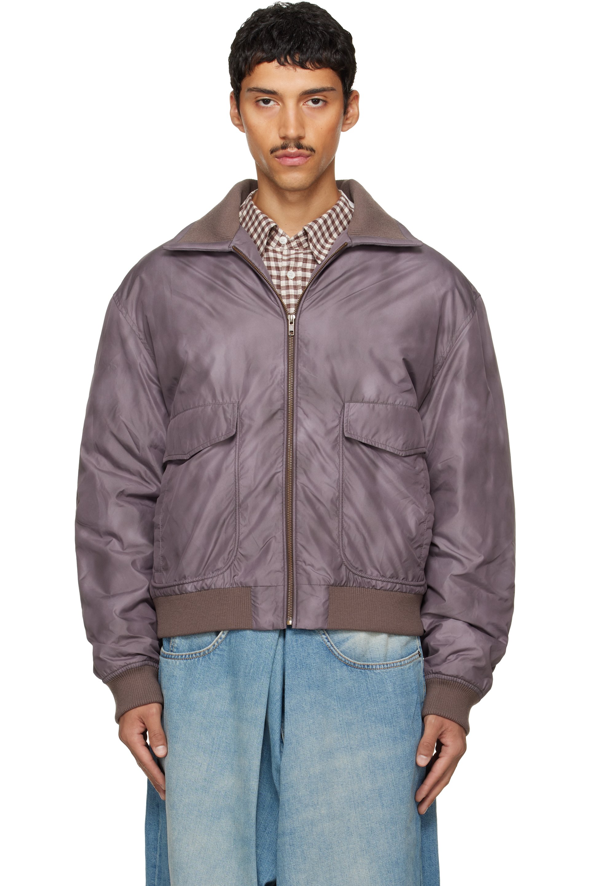 MM6 Maison Margiela - Blouson aviateur brun