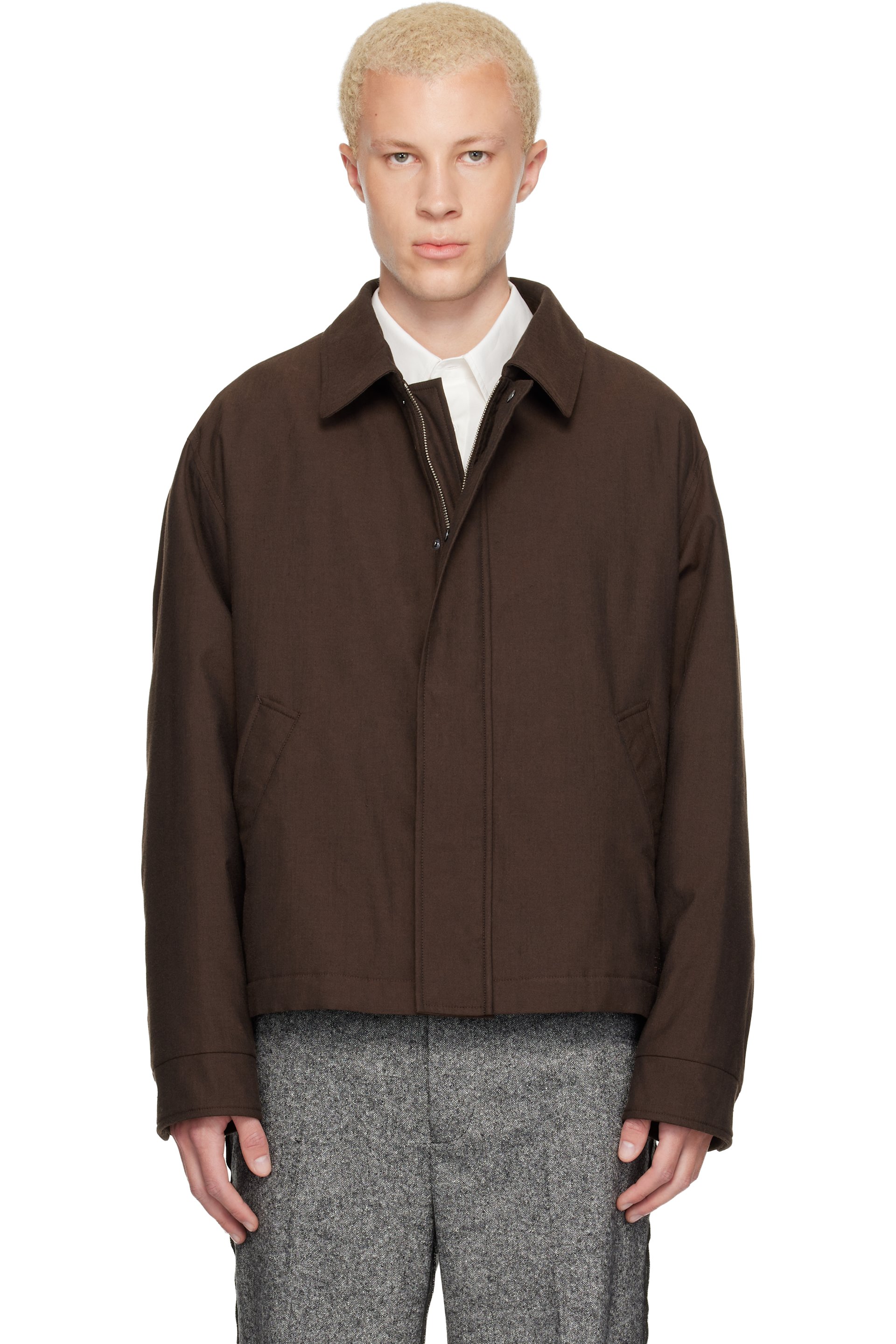 MM6 Maison Margiela - Brown Insulated Cotton Wool Jacket