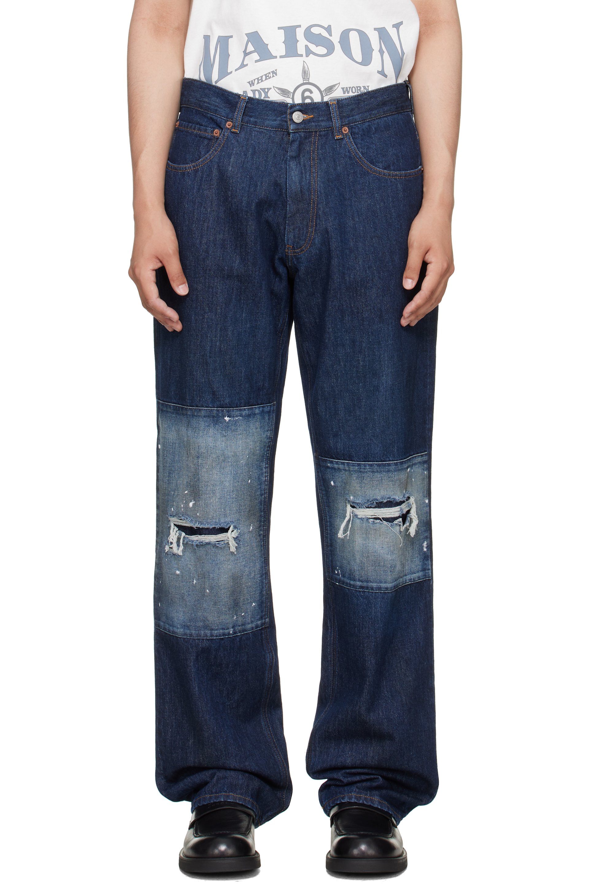 MM6 Maison Margiela - Jean droit bleu