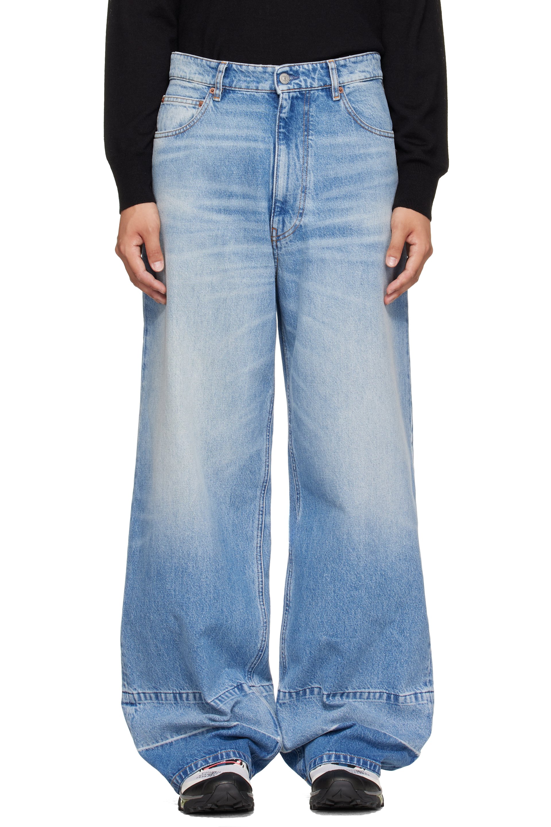 MM6 Maison Margiela - Blue Wide-Leg Jeans