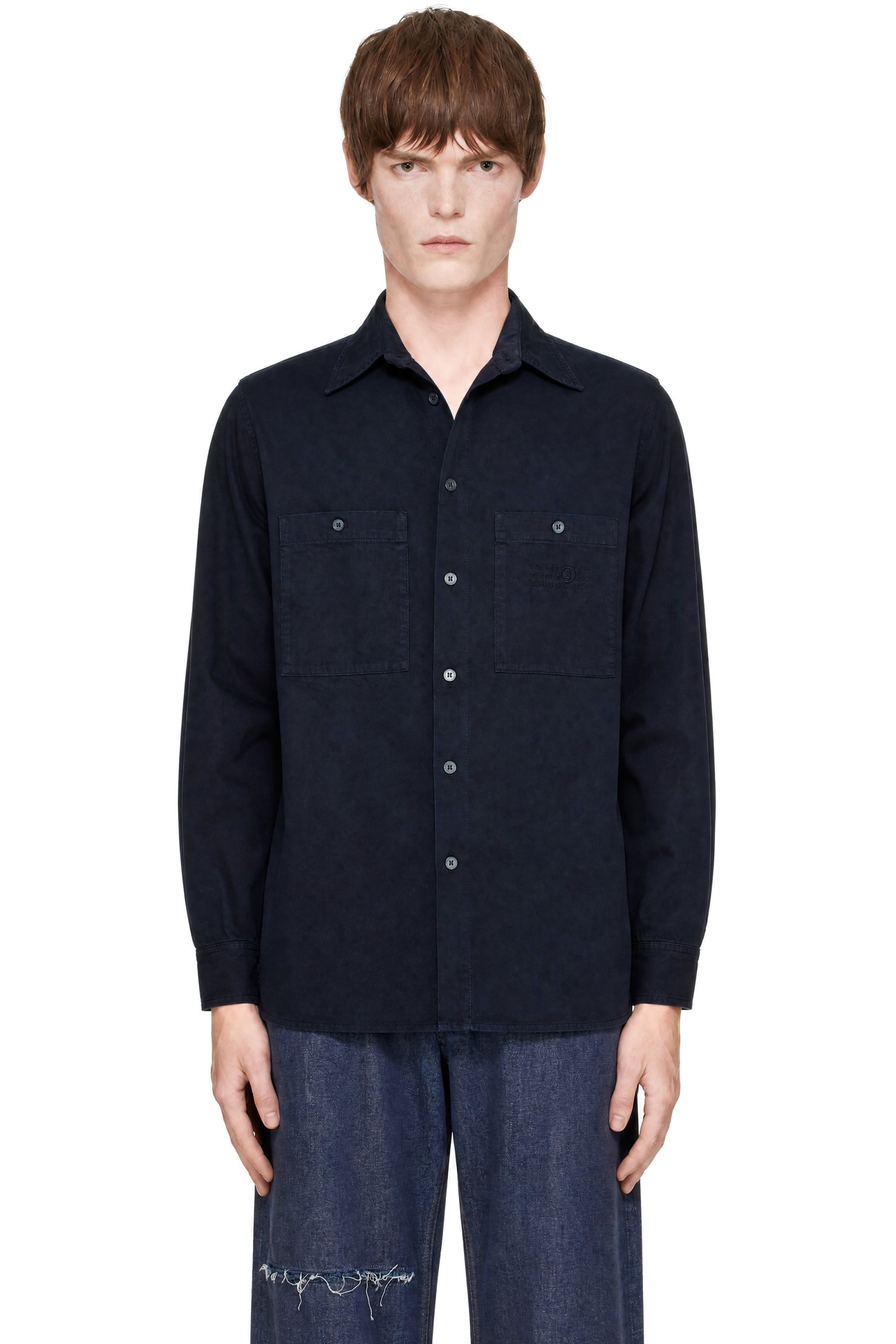 MM6 Maison Margiela - Navy Cotton Overshirt