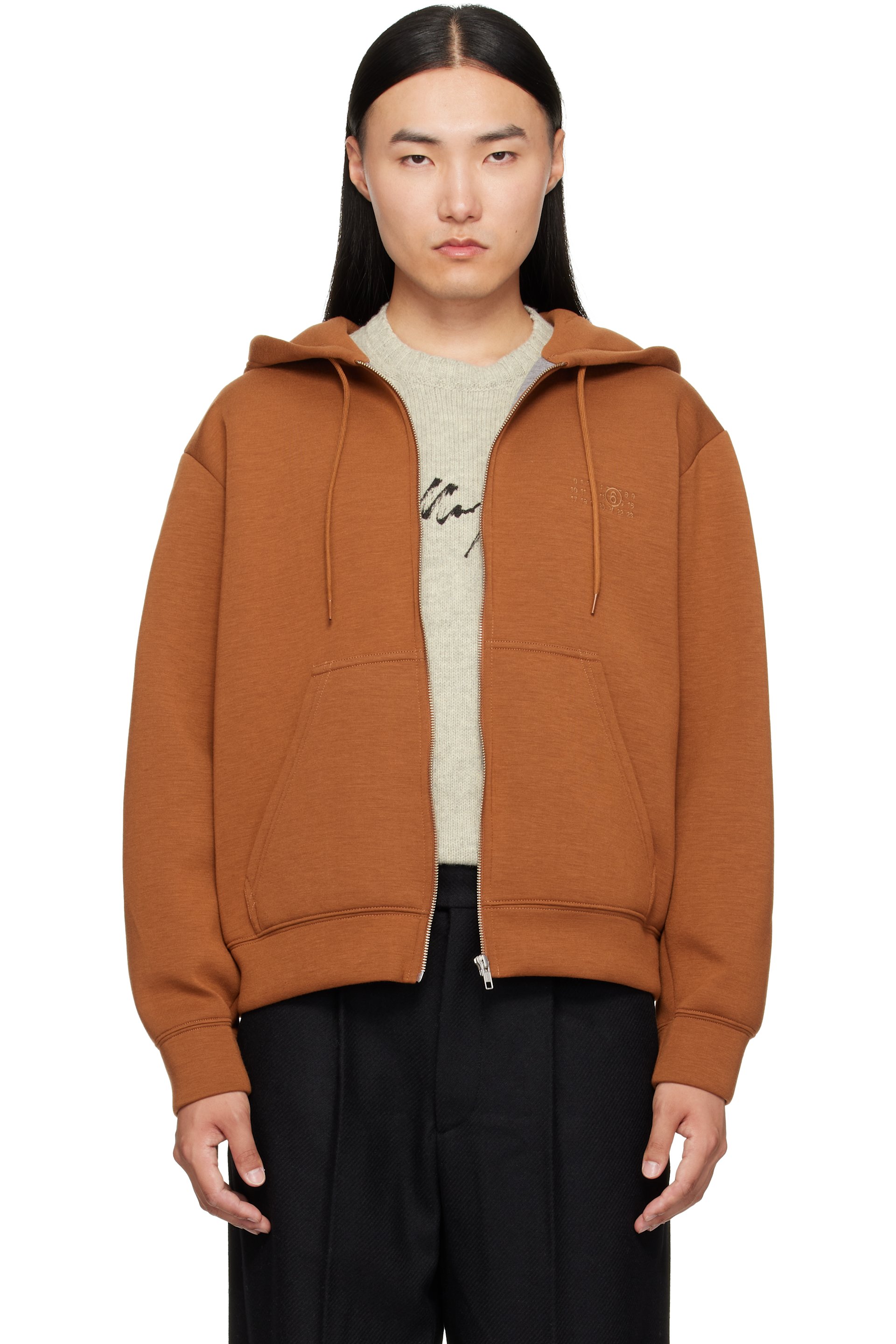 MM6 Maison Margiela - Tan Sweat Hoodie