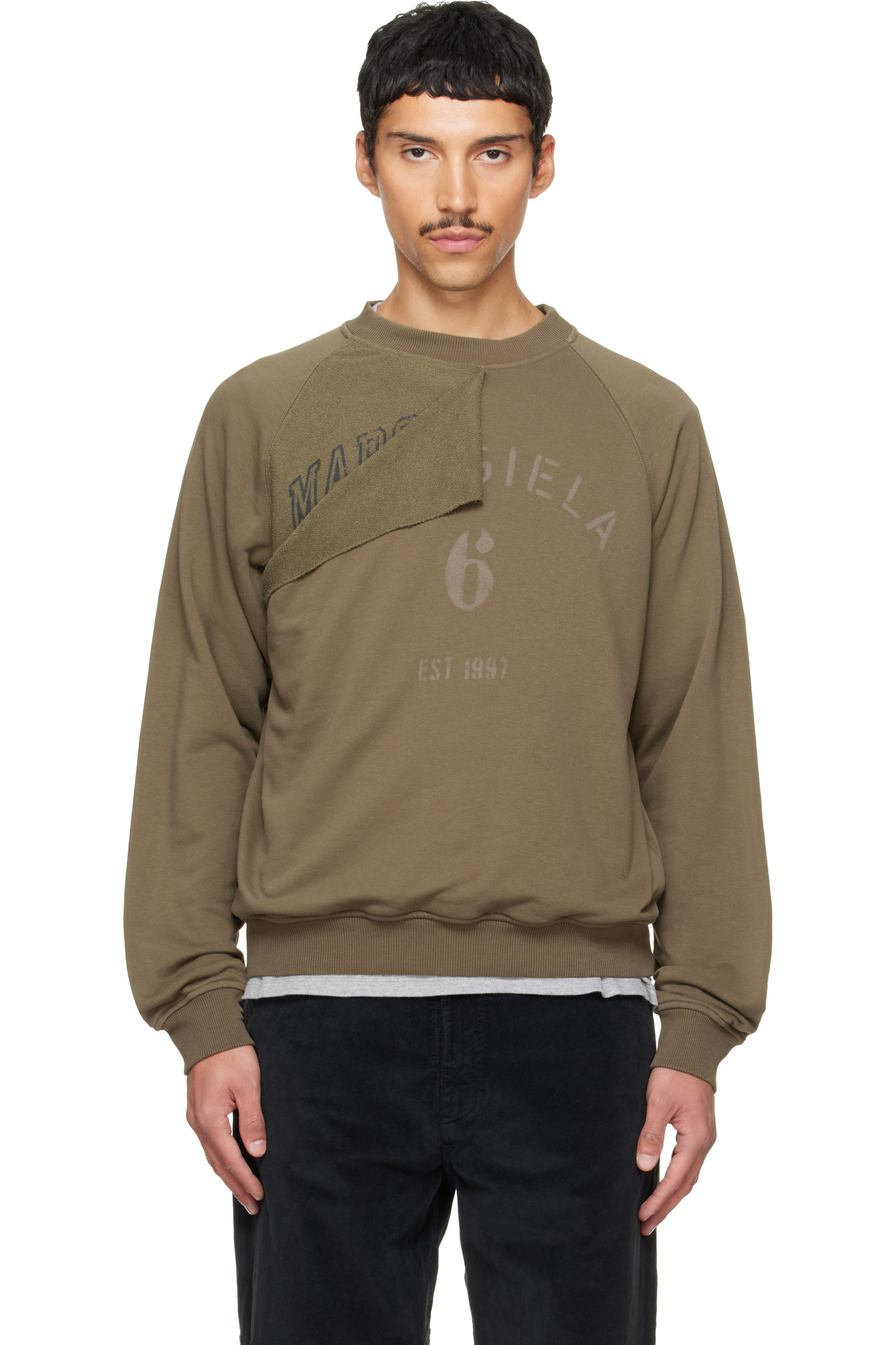 MM6 Maison Margiela - Green Mannequin Print Sweatshirt