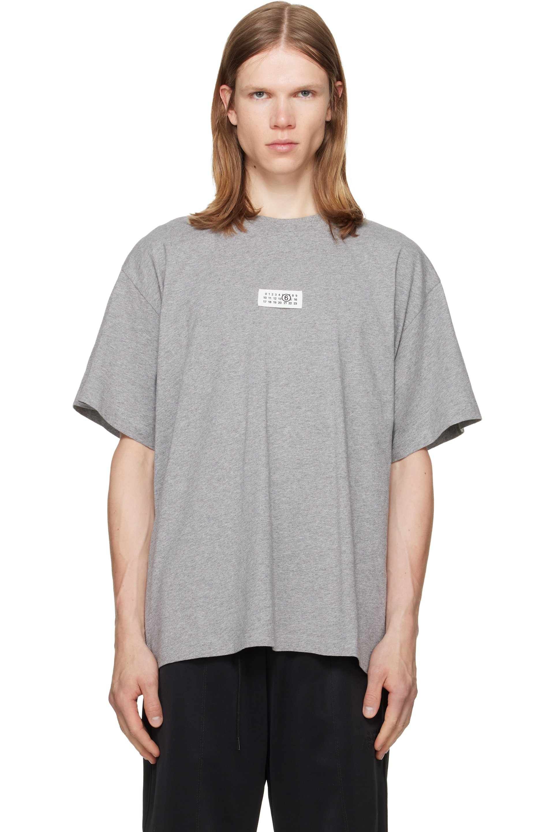 MM6 Maison Margiela - Gray Numeric Cotton T-shirt