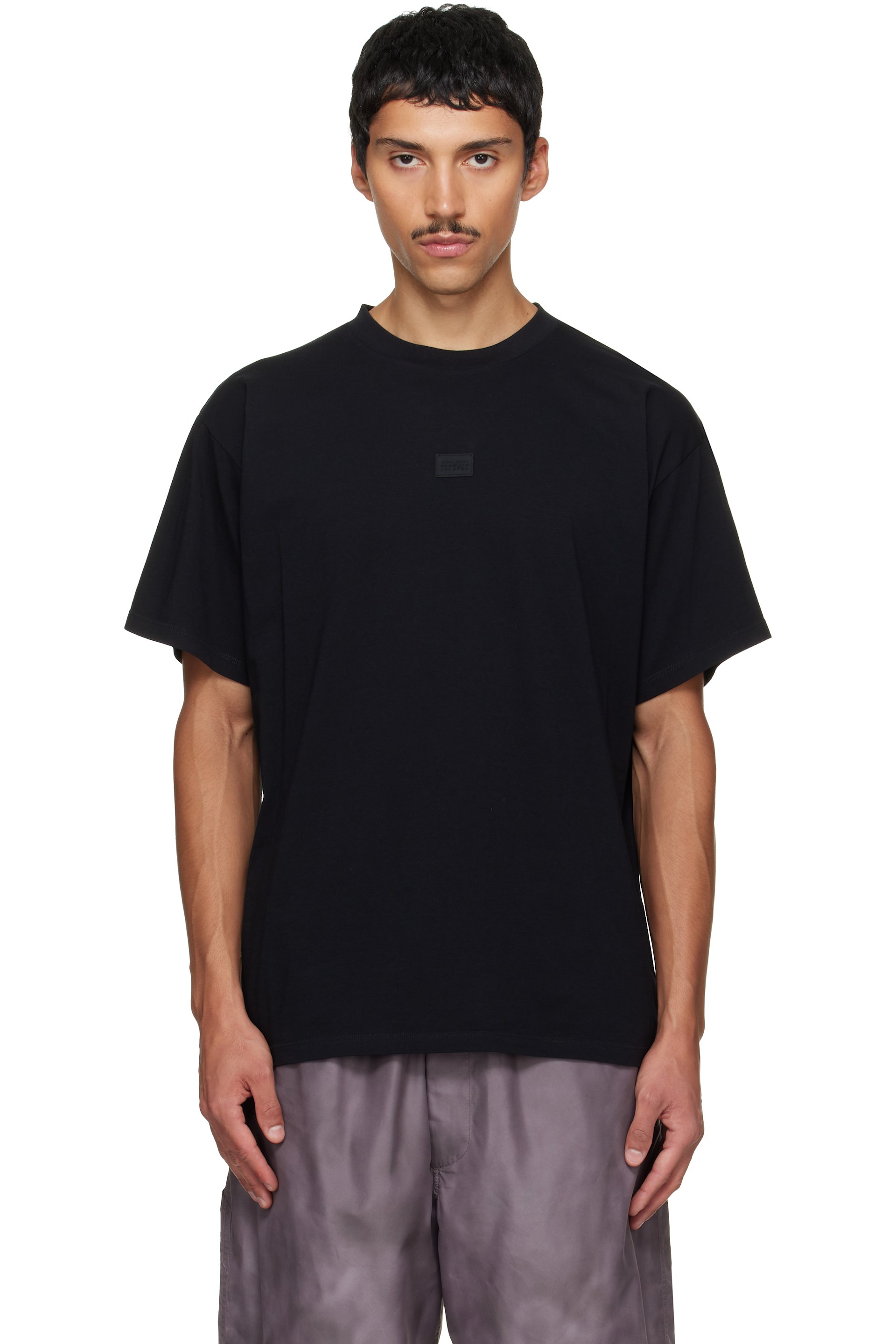 MM6 Maison Margiela - Black Logo Patch T-shirt