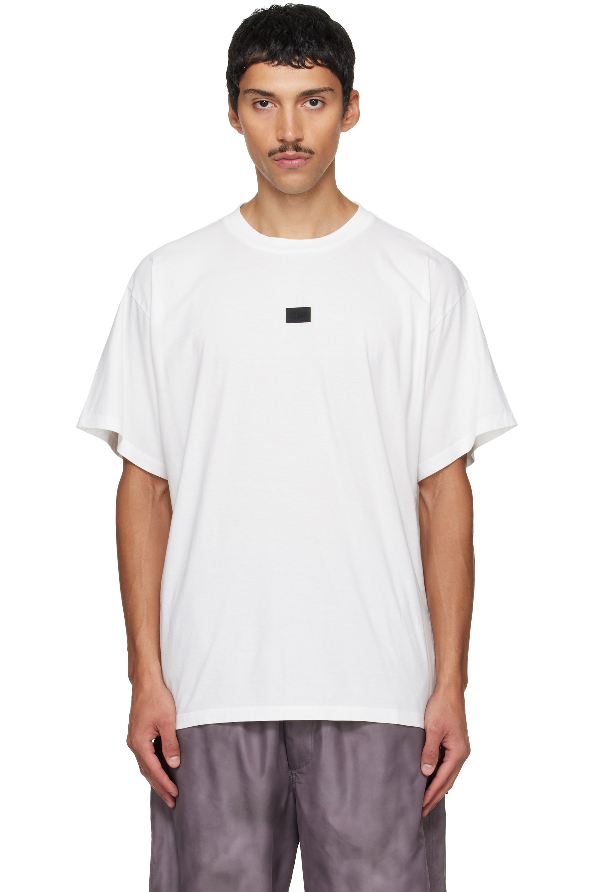MM6 Maison Margiela - White Logo Patch T-shirt
