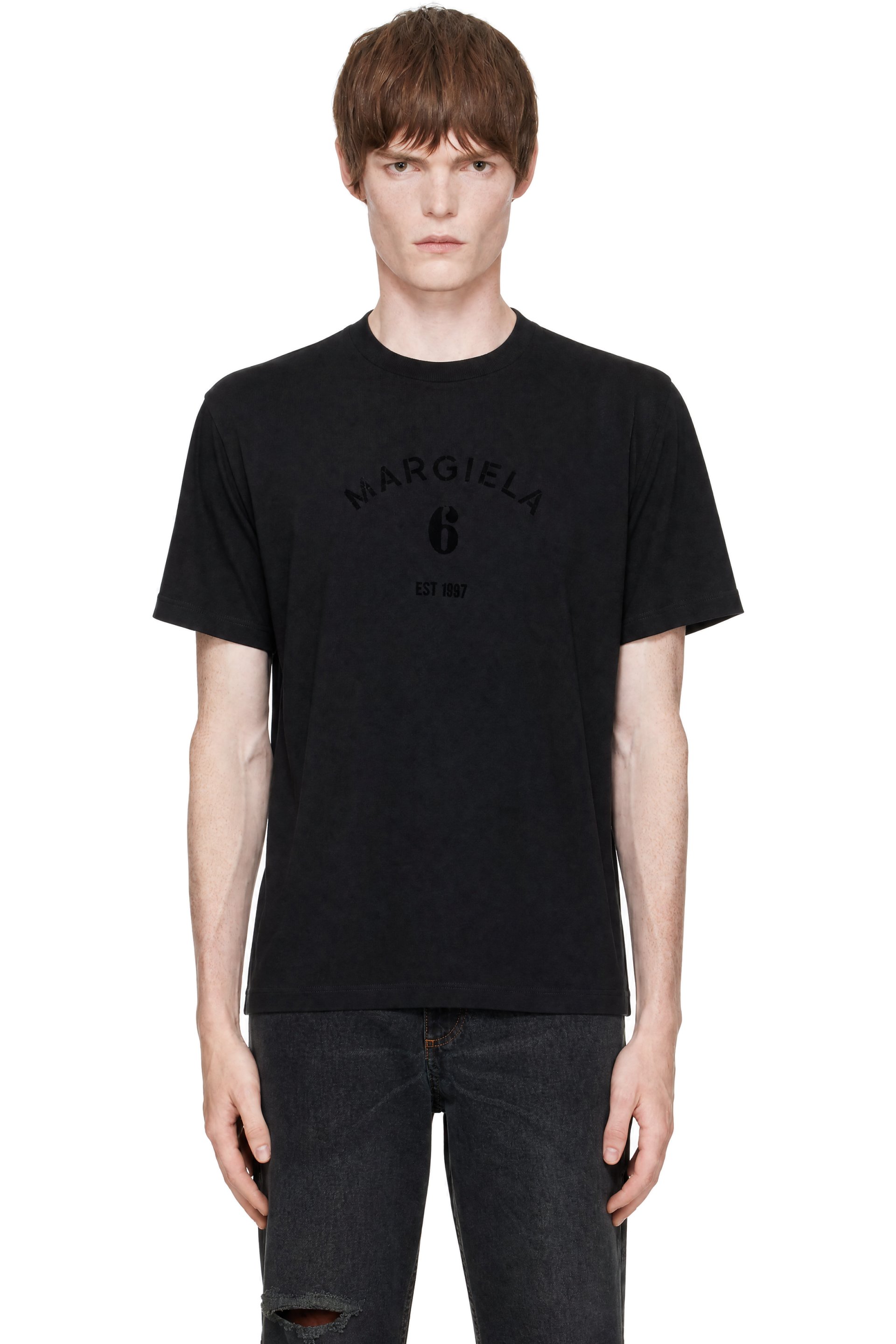 MM6 Maison Margiela - Black Cotton T-shirt