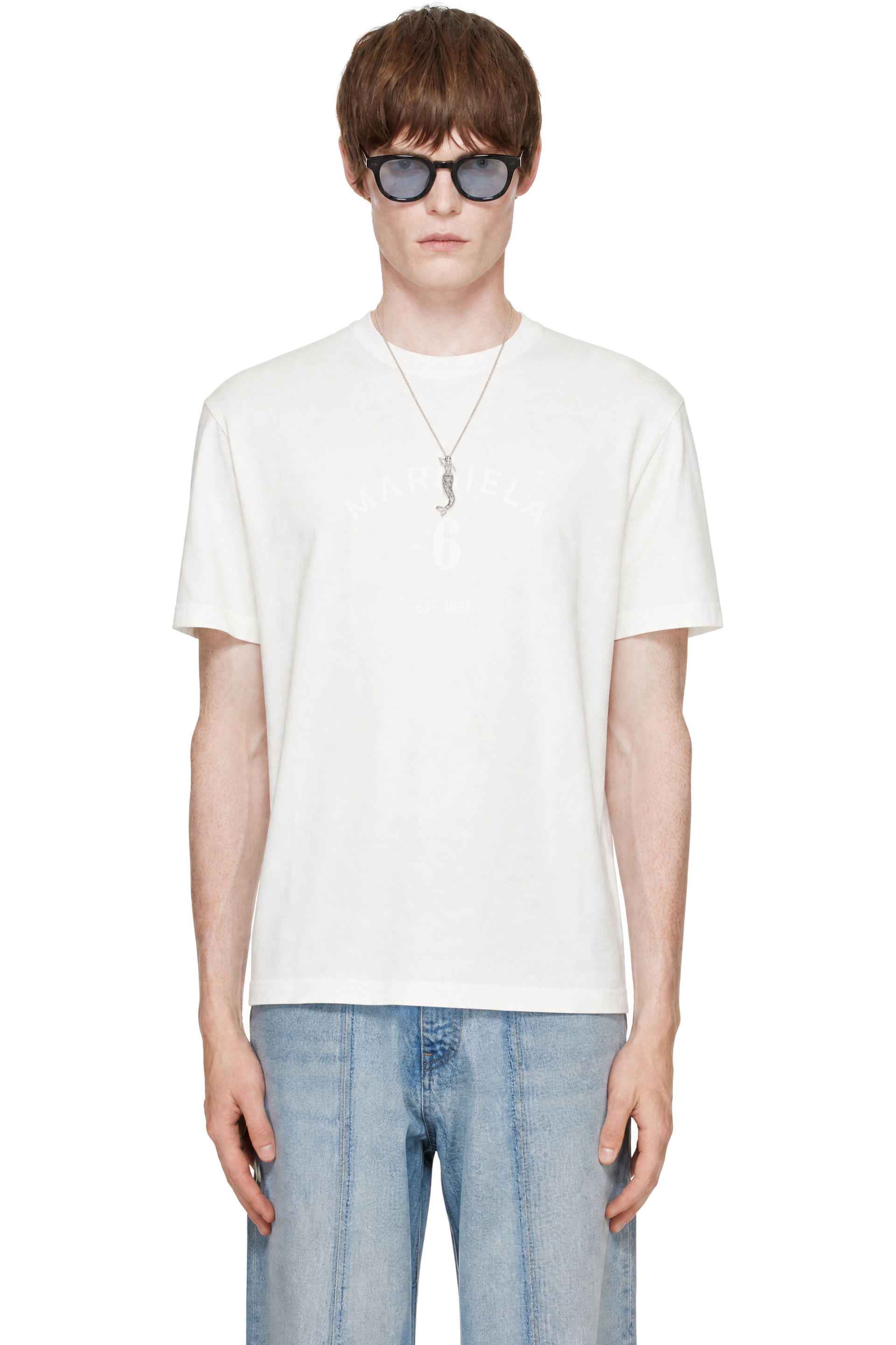 MM6 Maison Margiela - ホワイト コットン Tシャツ