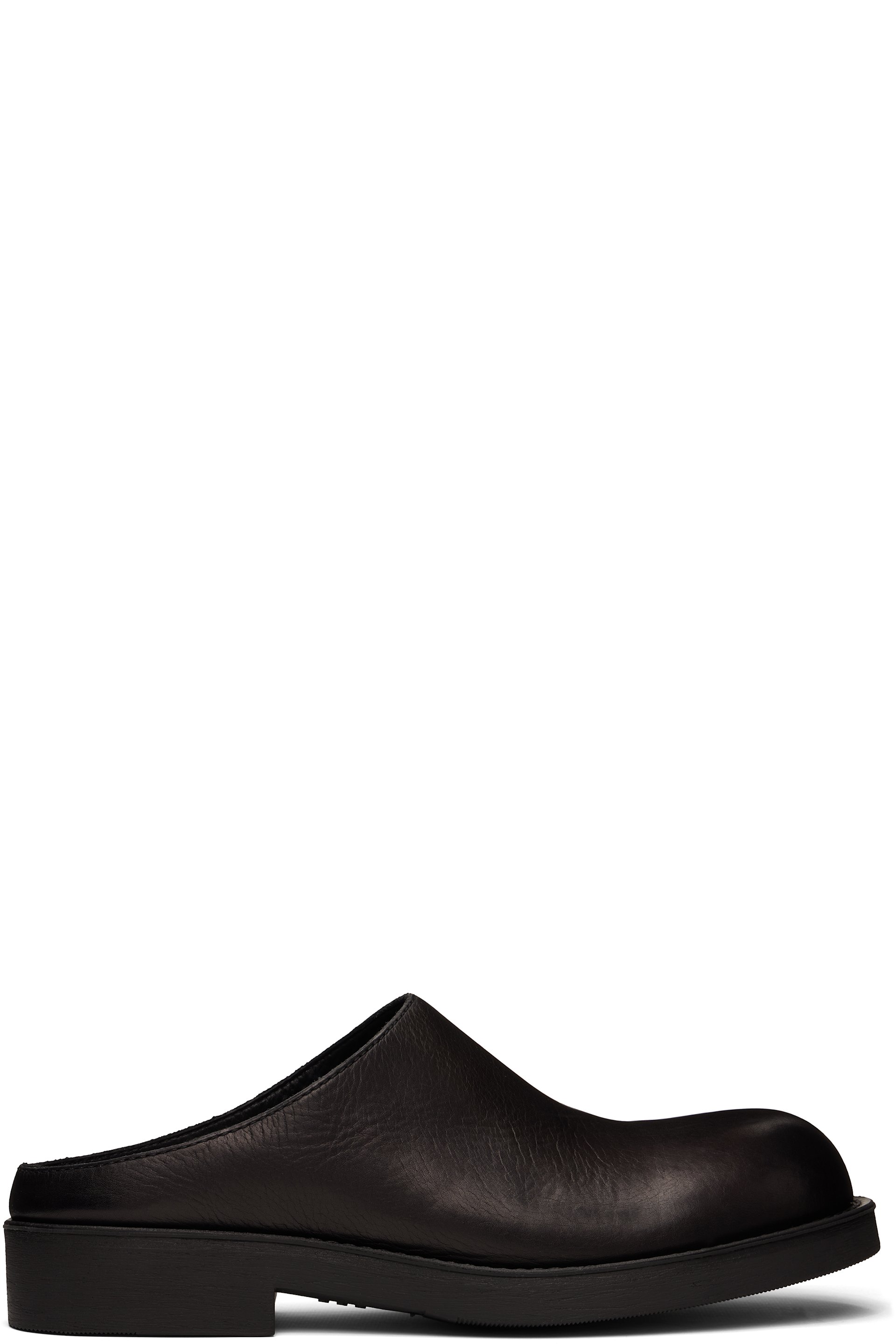 MM6 Maison Margiela - Black Leather Biker Mule Loafers