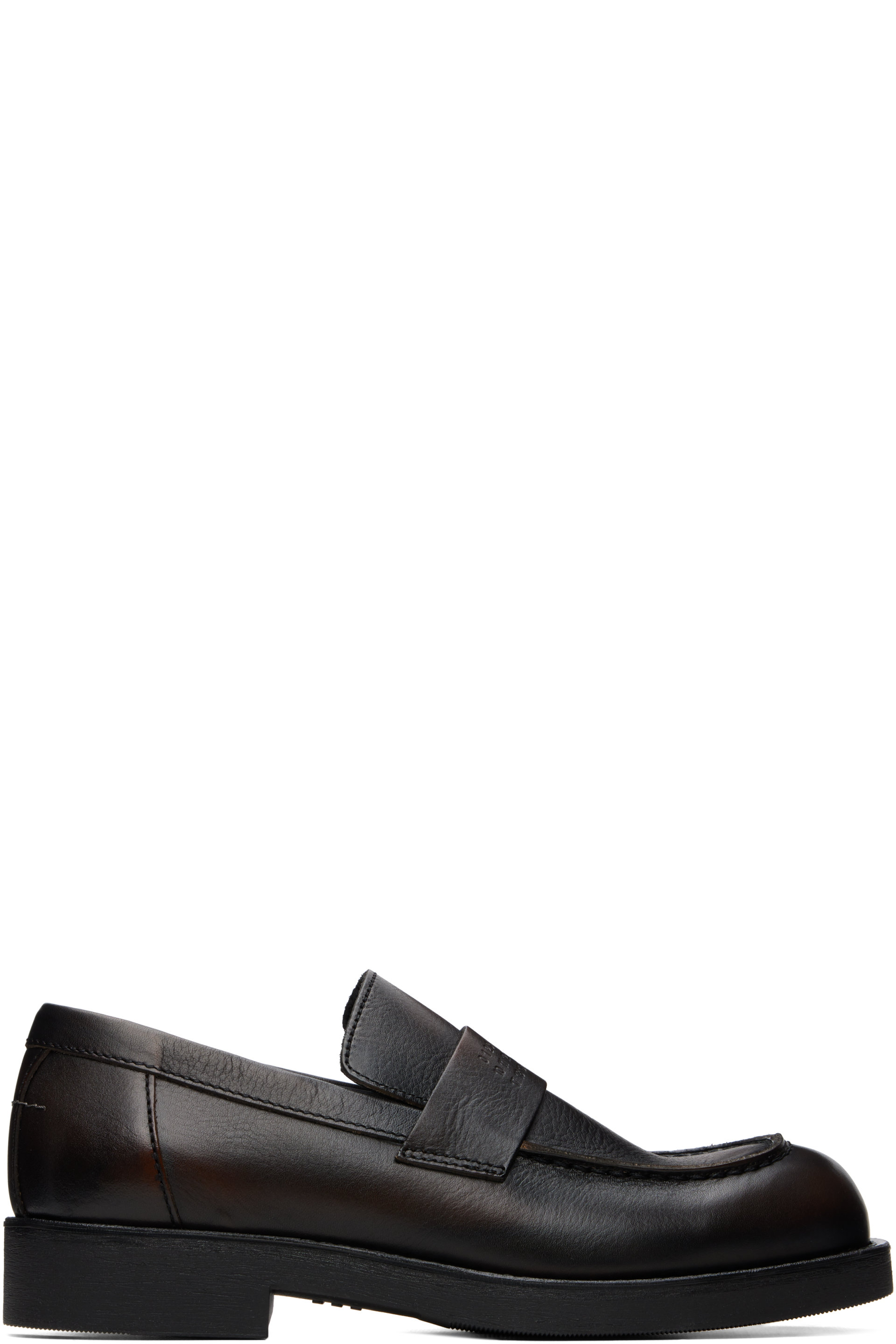 MM6 Maison Margiela - Brown Leather Loafers