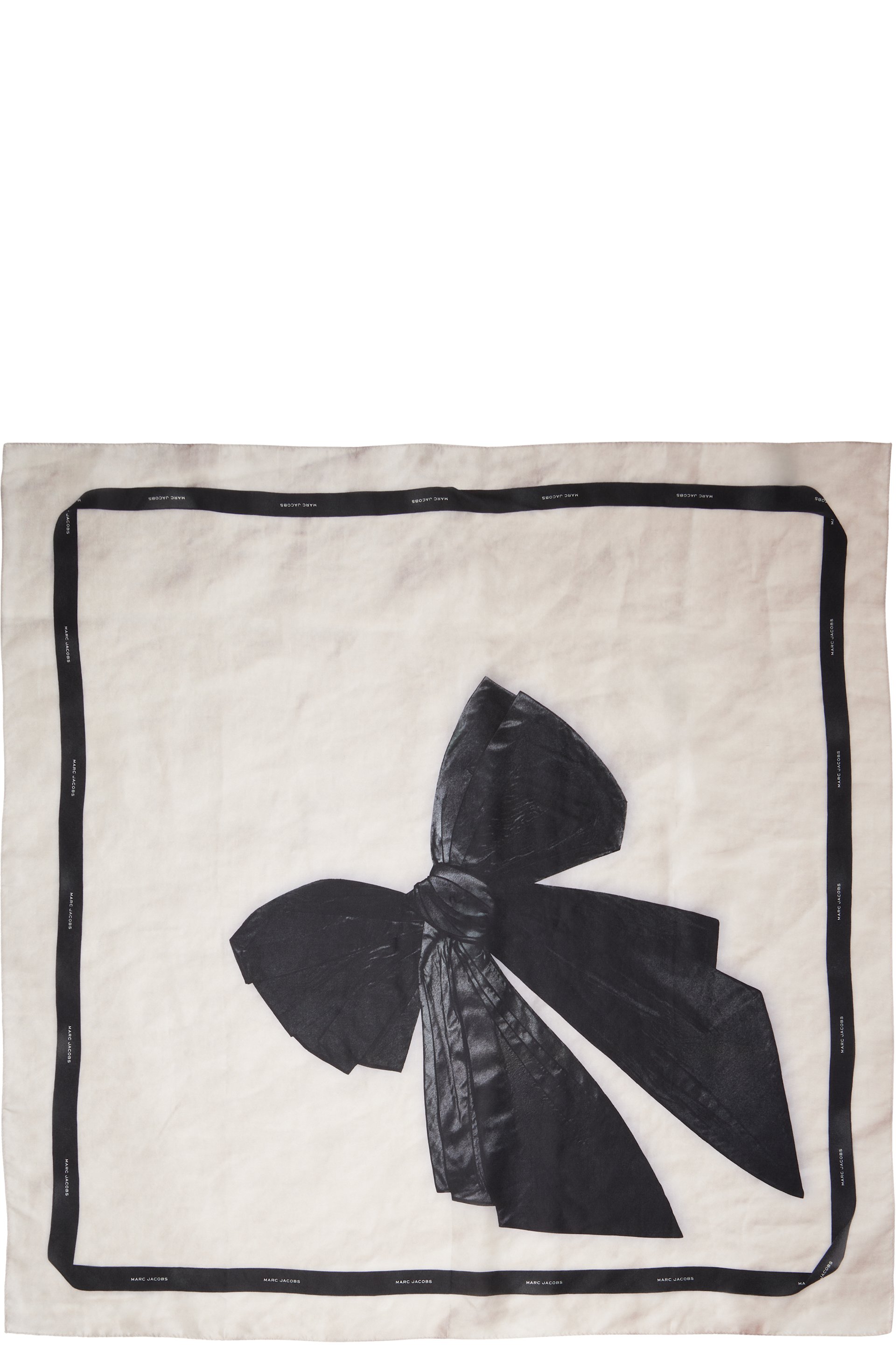 Marc Jacobs - Off-White & Black Bow Silk Scarf