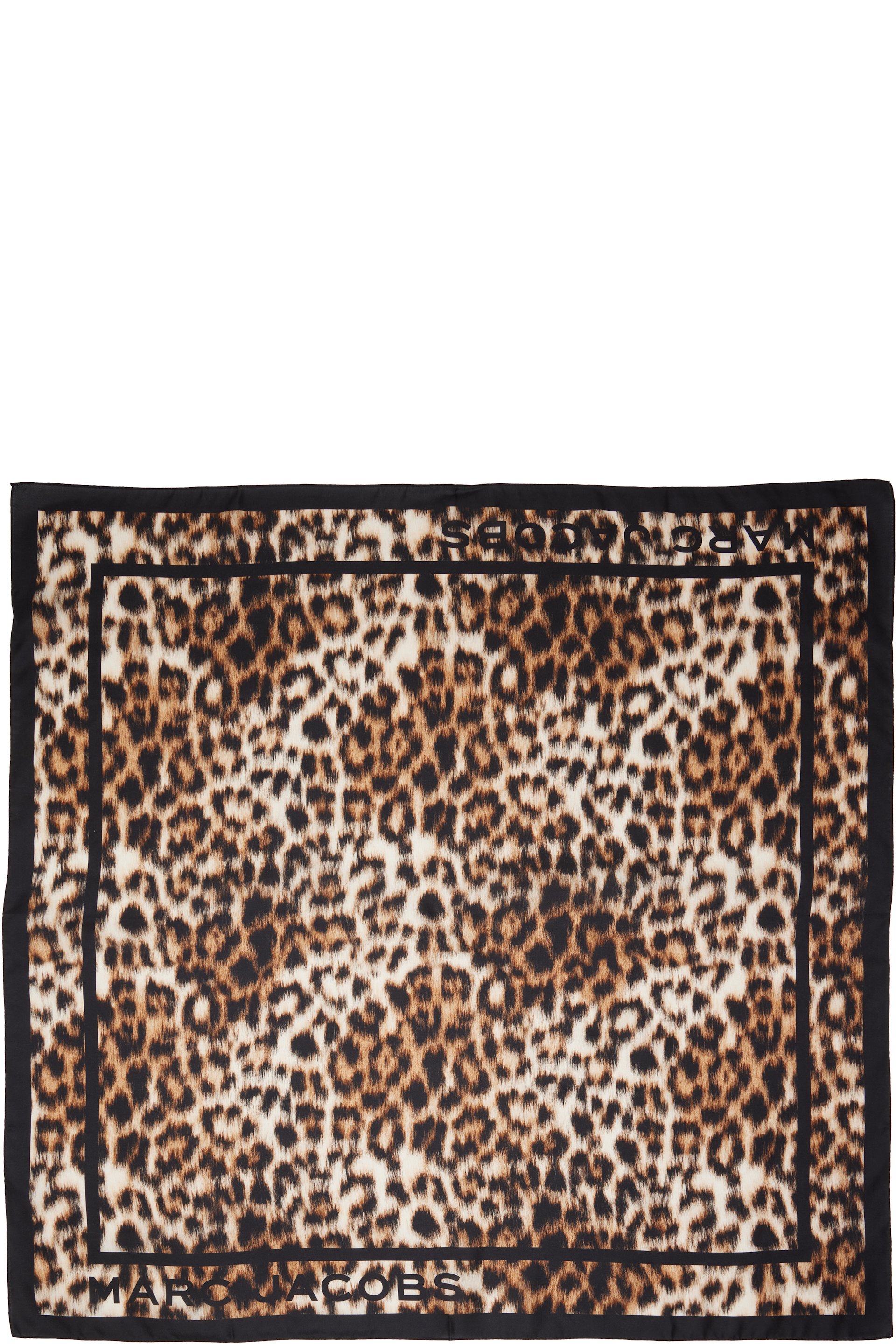 Marc Jacobs - Brown Leopard Silk Scarf