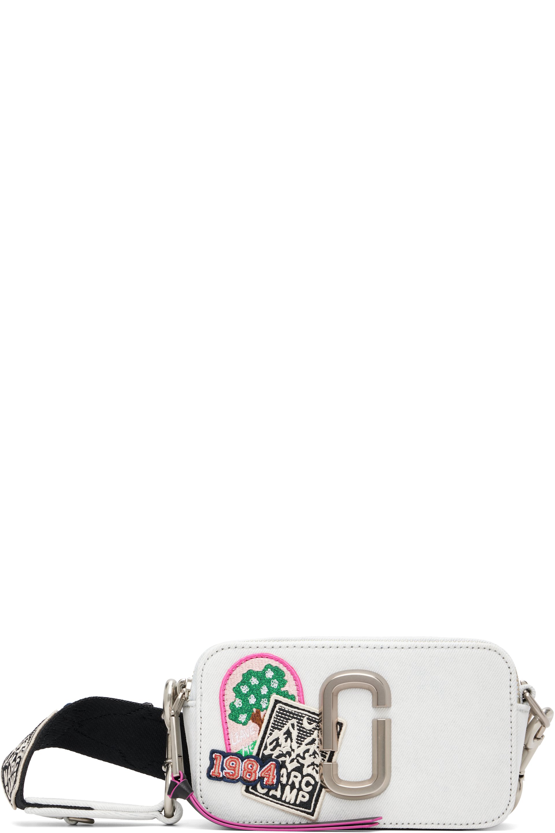 Marc Jacobs - Off-White 'The Camp Patchwork Denim Snapshot' Bag
