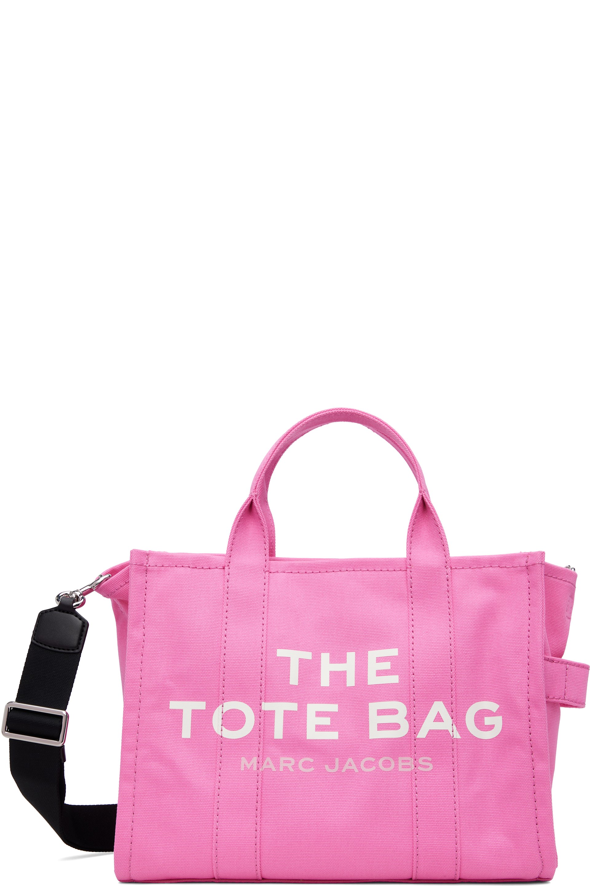 Marc Jacobs - Moyen cabas 'The Tote Bag' rose en canevas