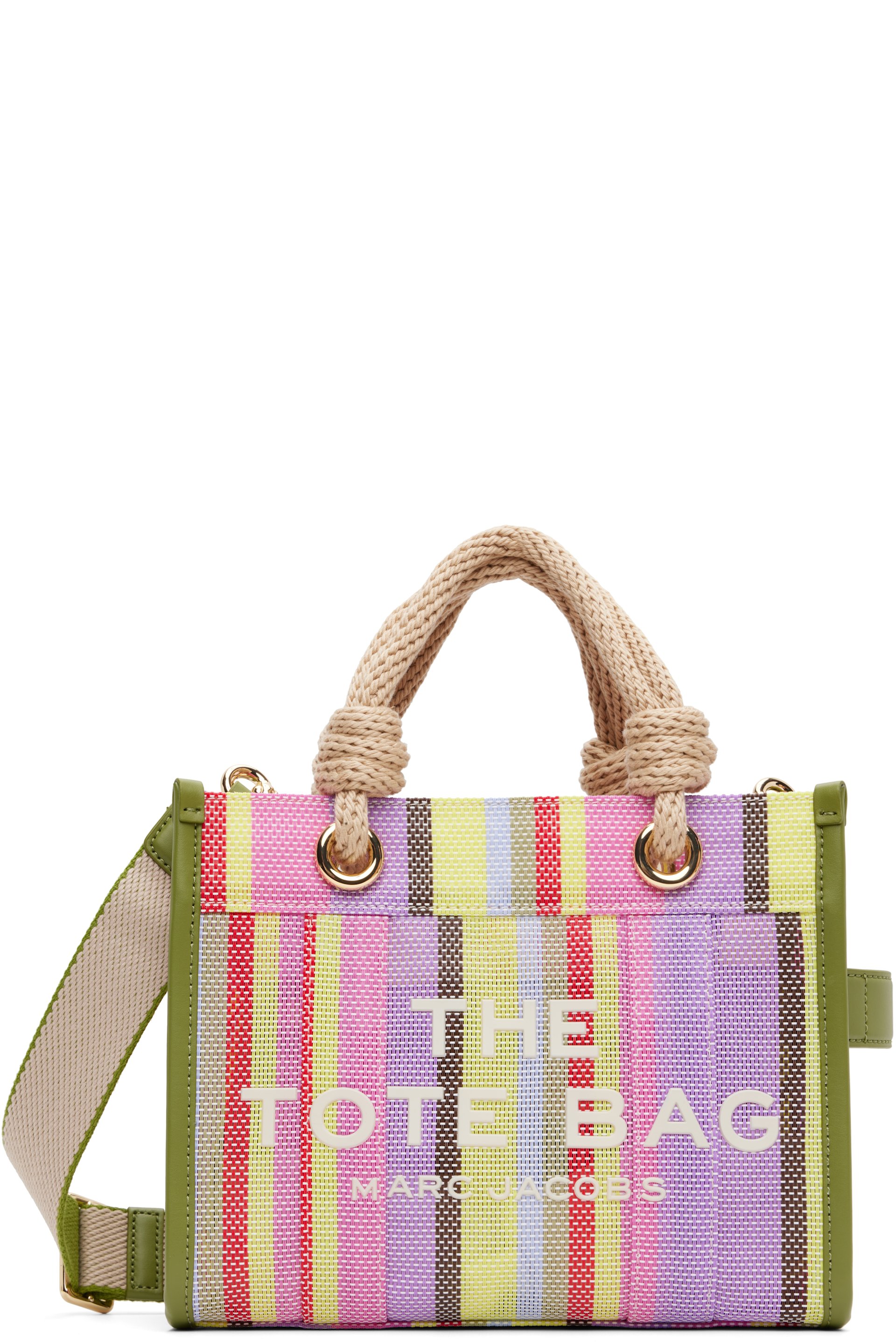 Marc Jacobs - Multicolor 'The Stripe Mesh Small' Tote