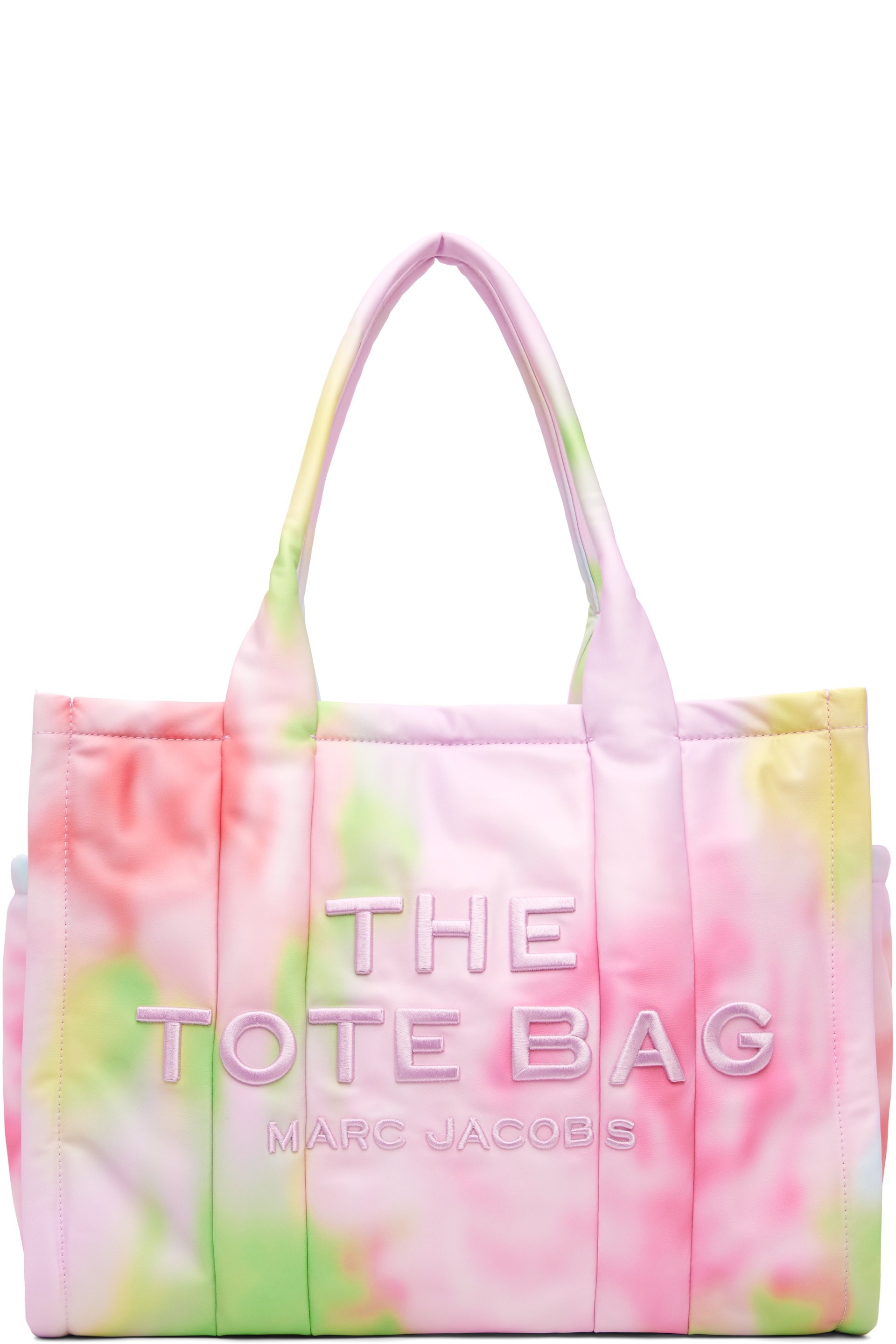 Marc Jacobs - Pink 'The Blurred Floral Large Puffy Nylon' Tote