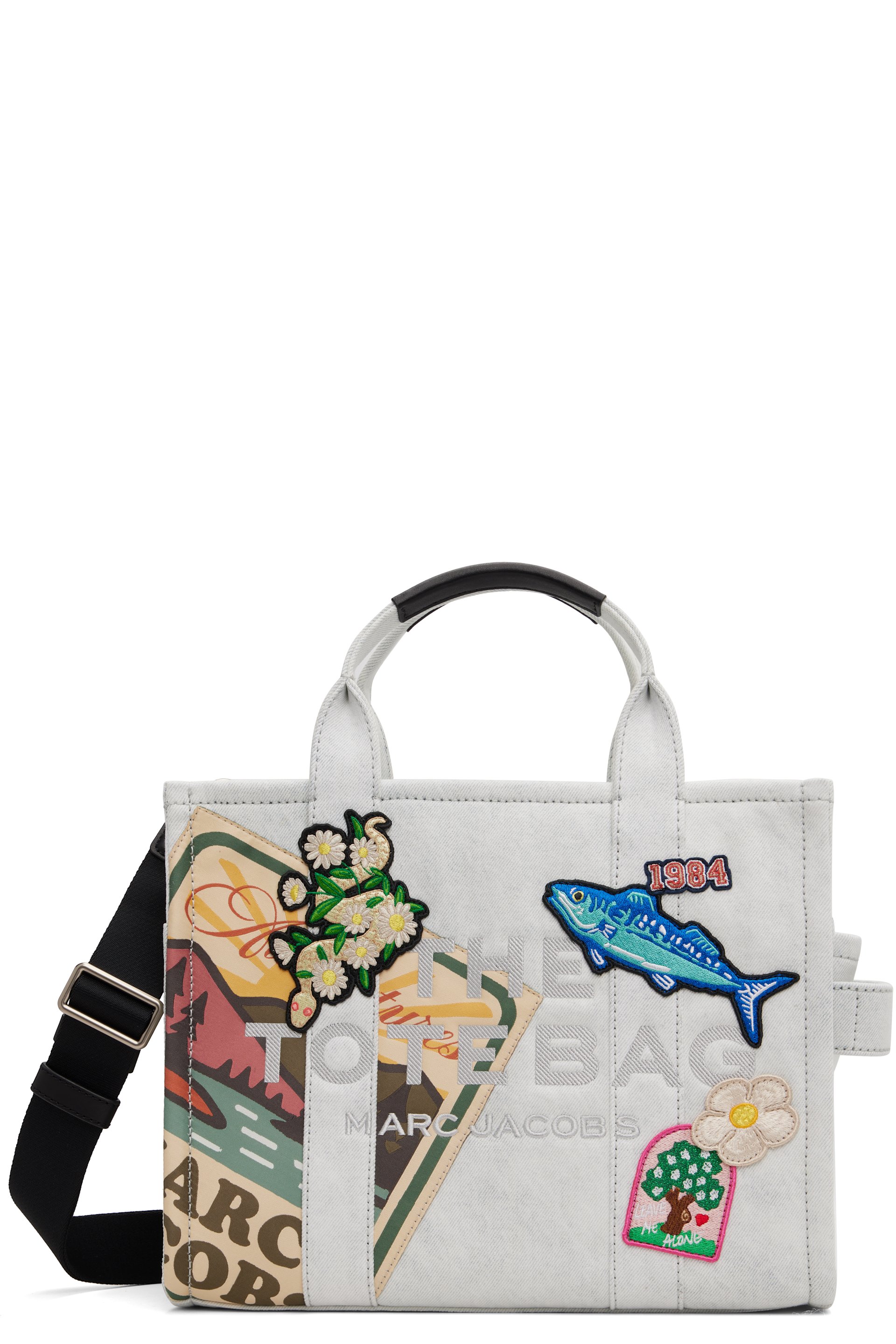 Marc Jacobs - Blue 'The Camp Patchwork' Denim Medium Tote