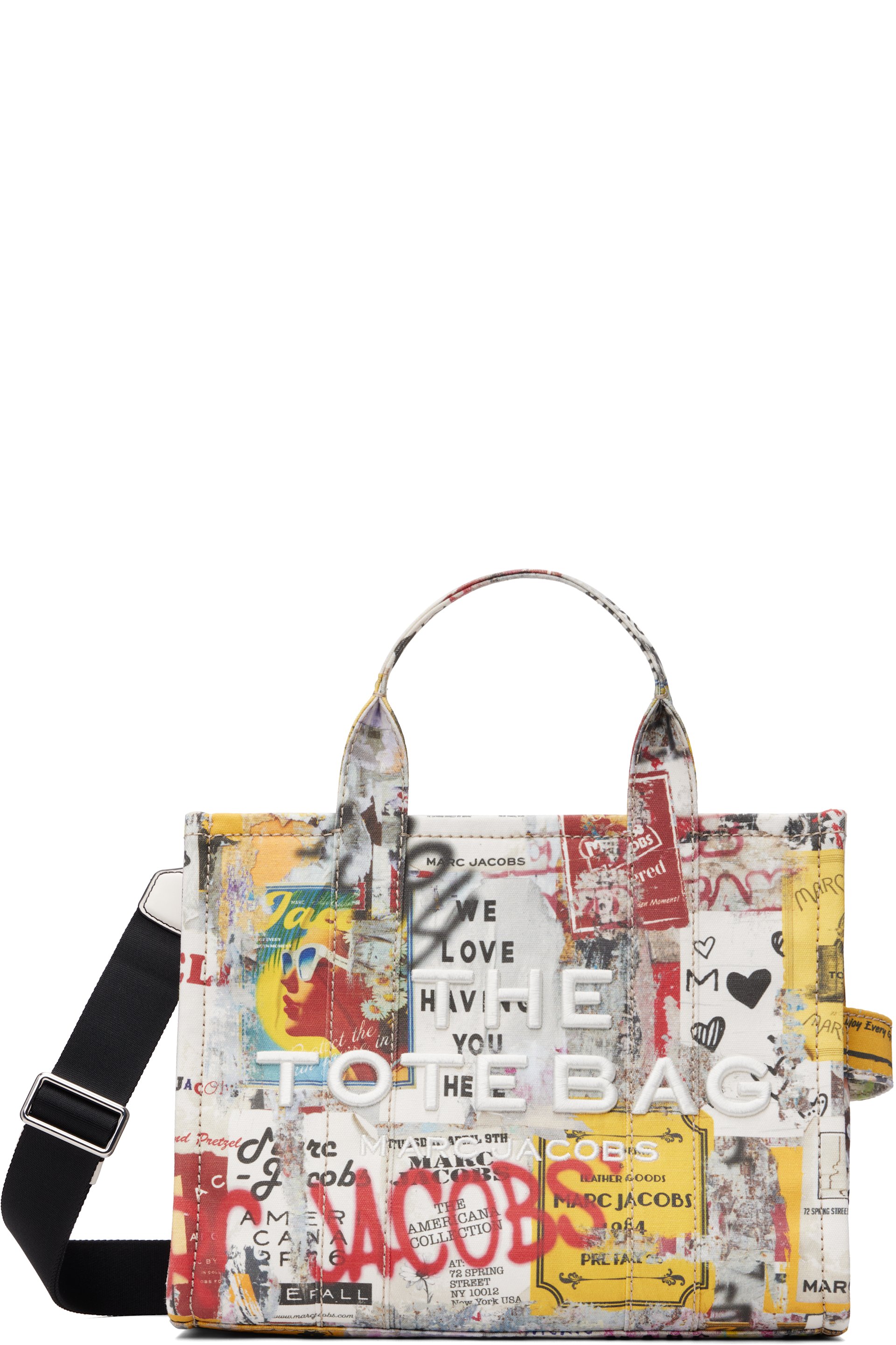 Marc Jacobs - Moyen cabas 'The Pop Americana' multicolore en canevas