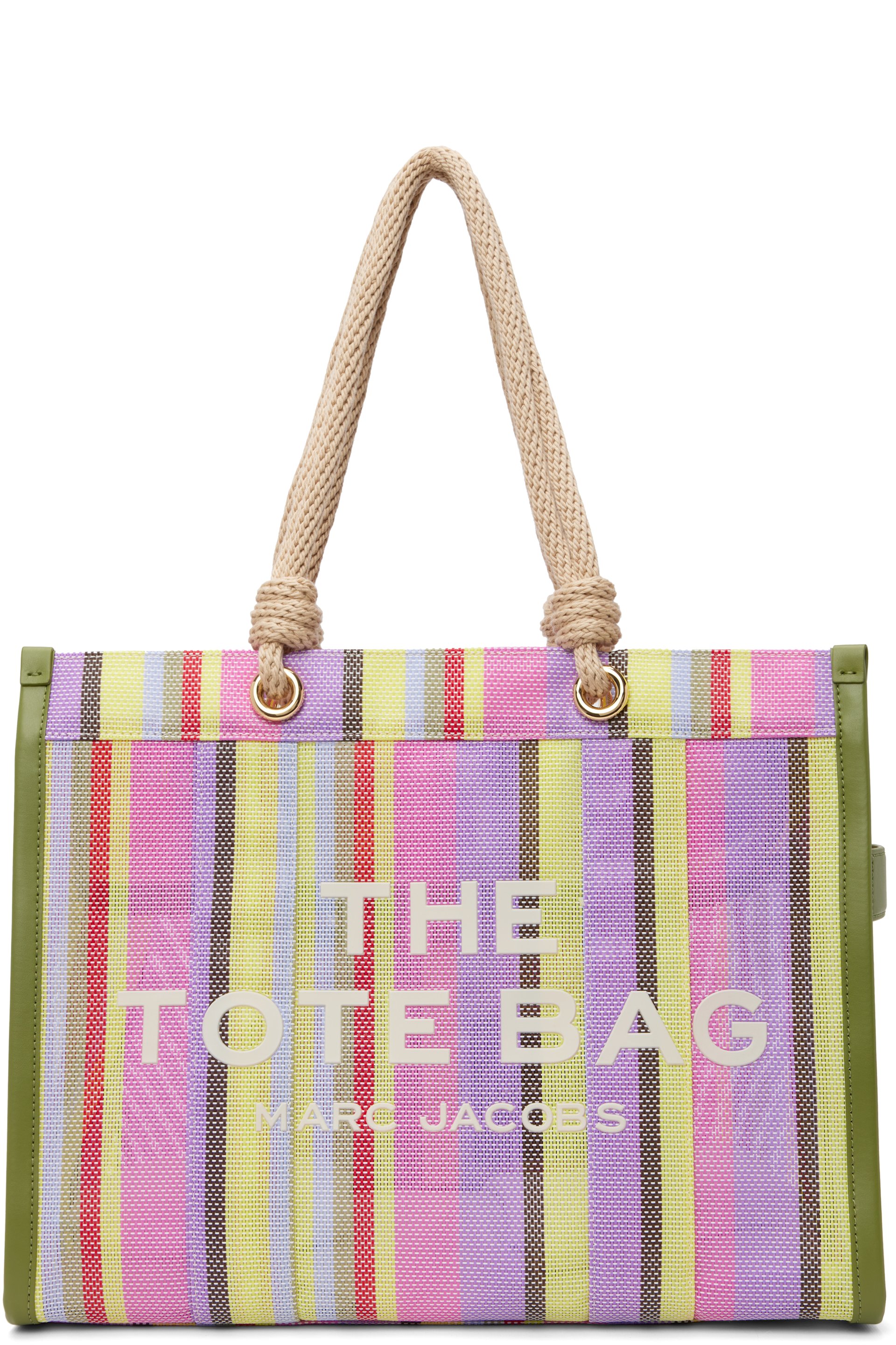 Marc Jacobs - Multicolor 'The Stripe Mesh Large' Tote