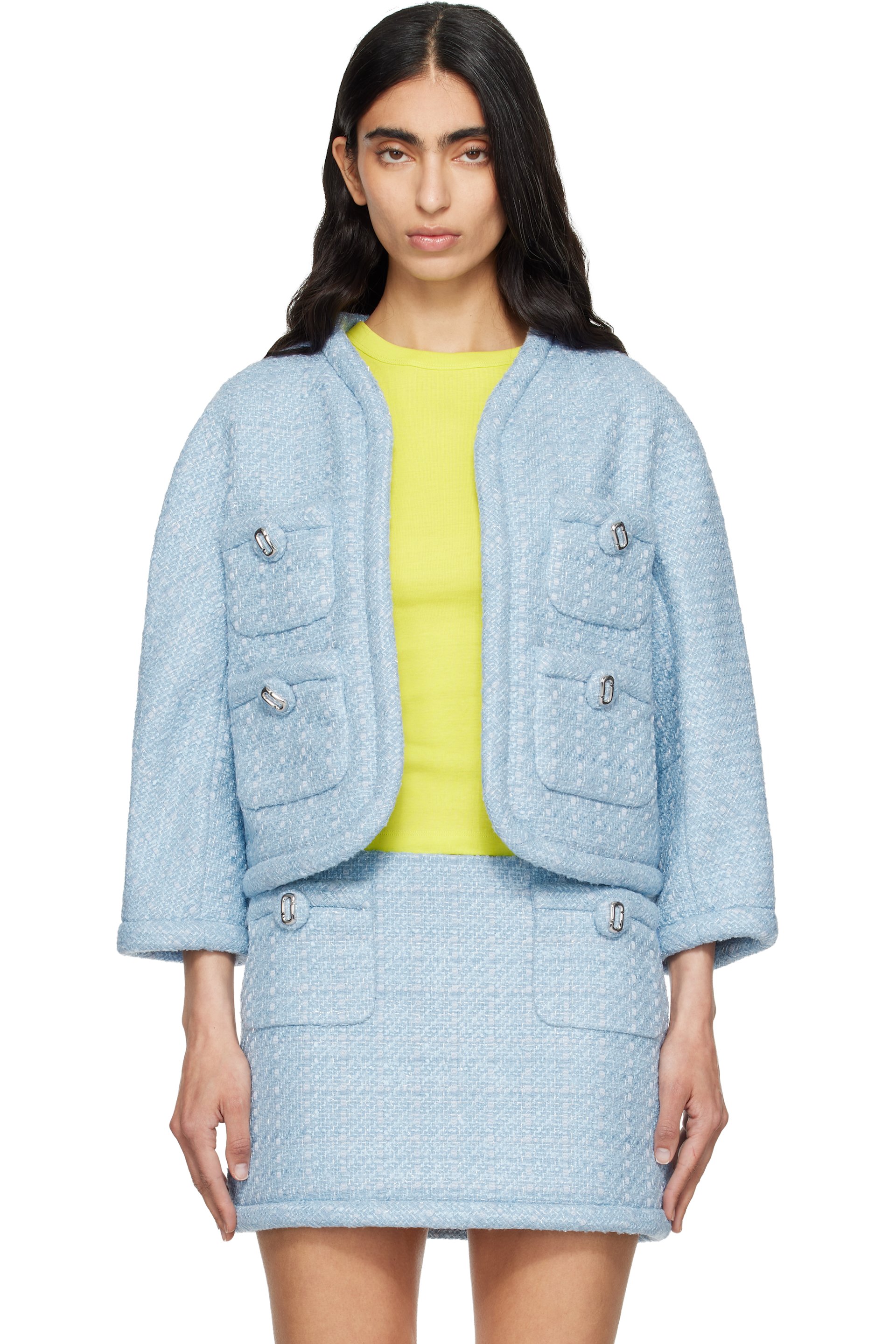 Marc Jacobs - Blue 'Pop J Marc' Tweed Jacket