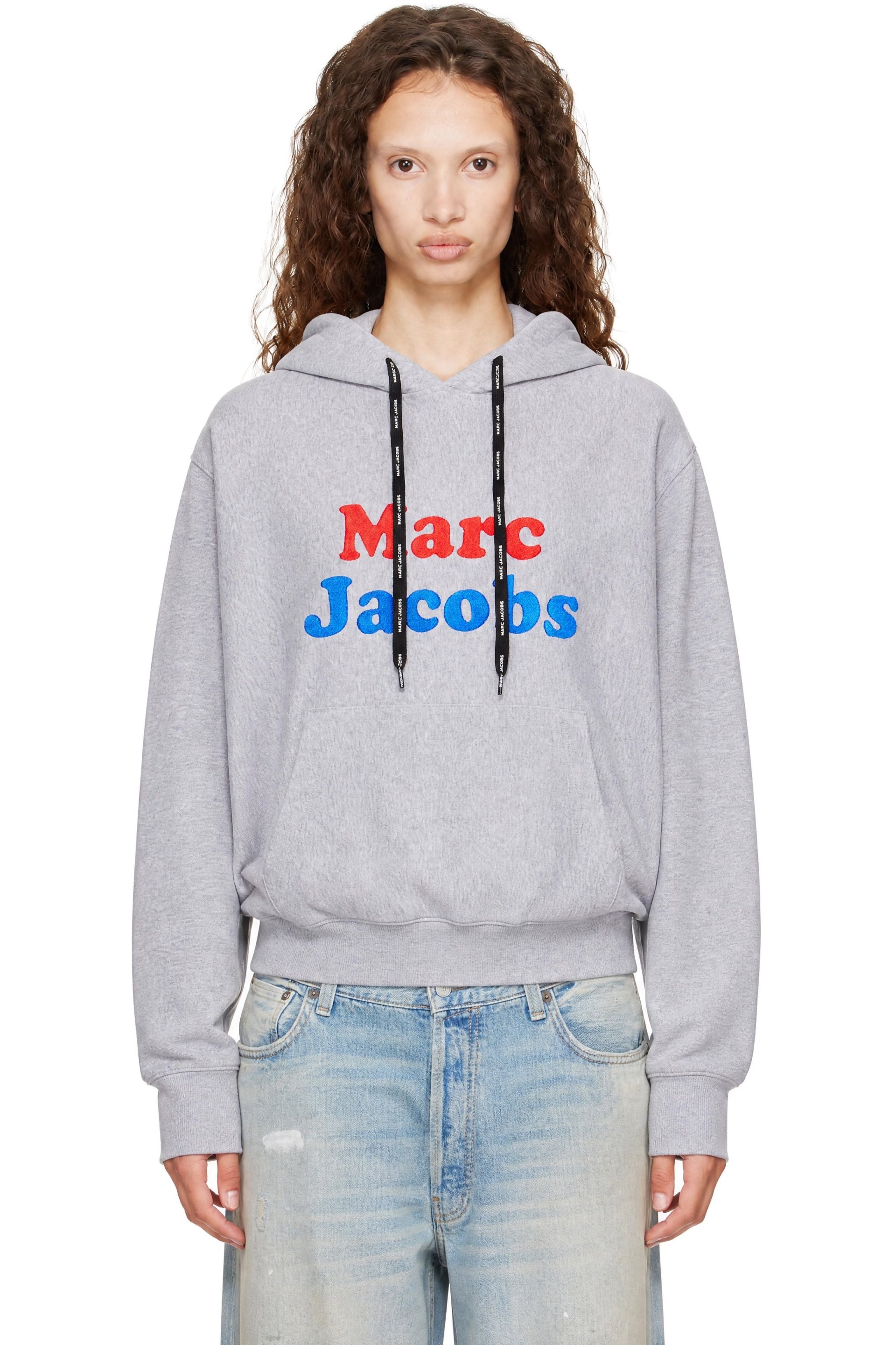 Marc Jacobs - Gray Canal St Logo Oversized Hoodie