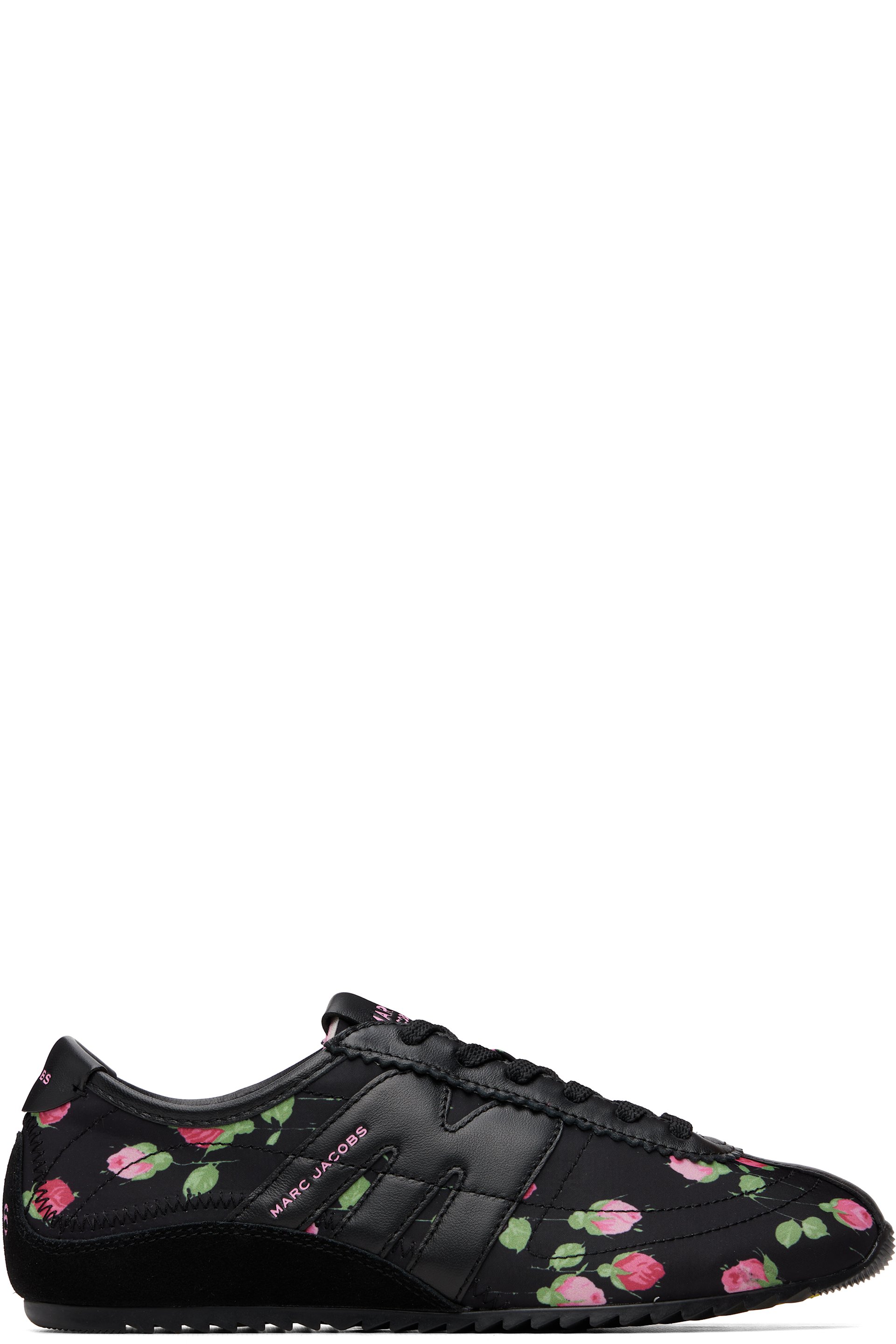 Marc Jacobs - Black & Pink 'The Vintage Floral 400 Bleecker Runner' Sneakers
