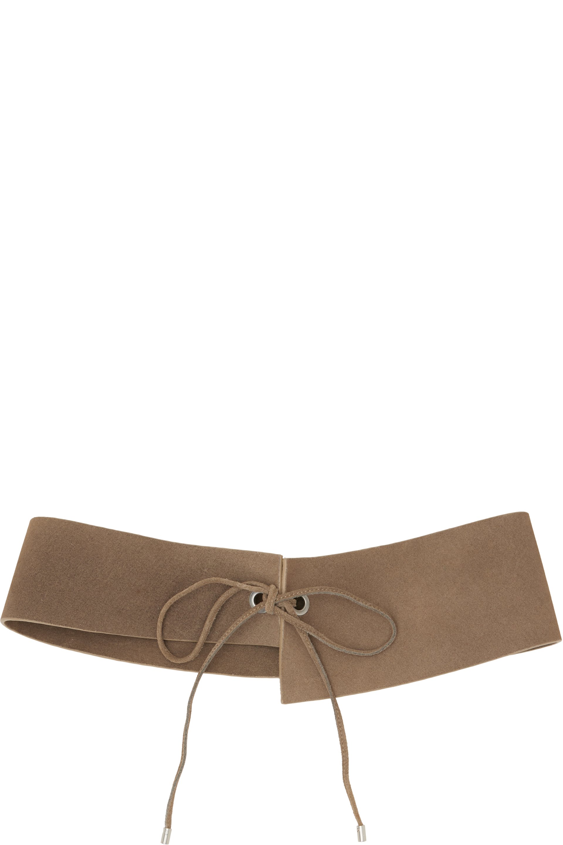 St. Agni - Taupe Suede Asymmetric Belt