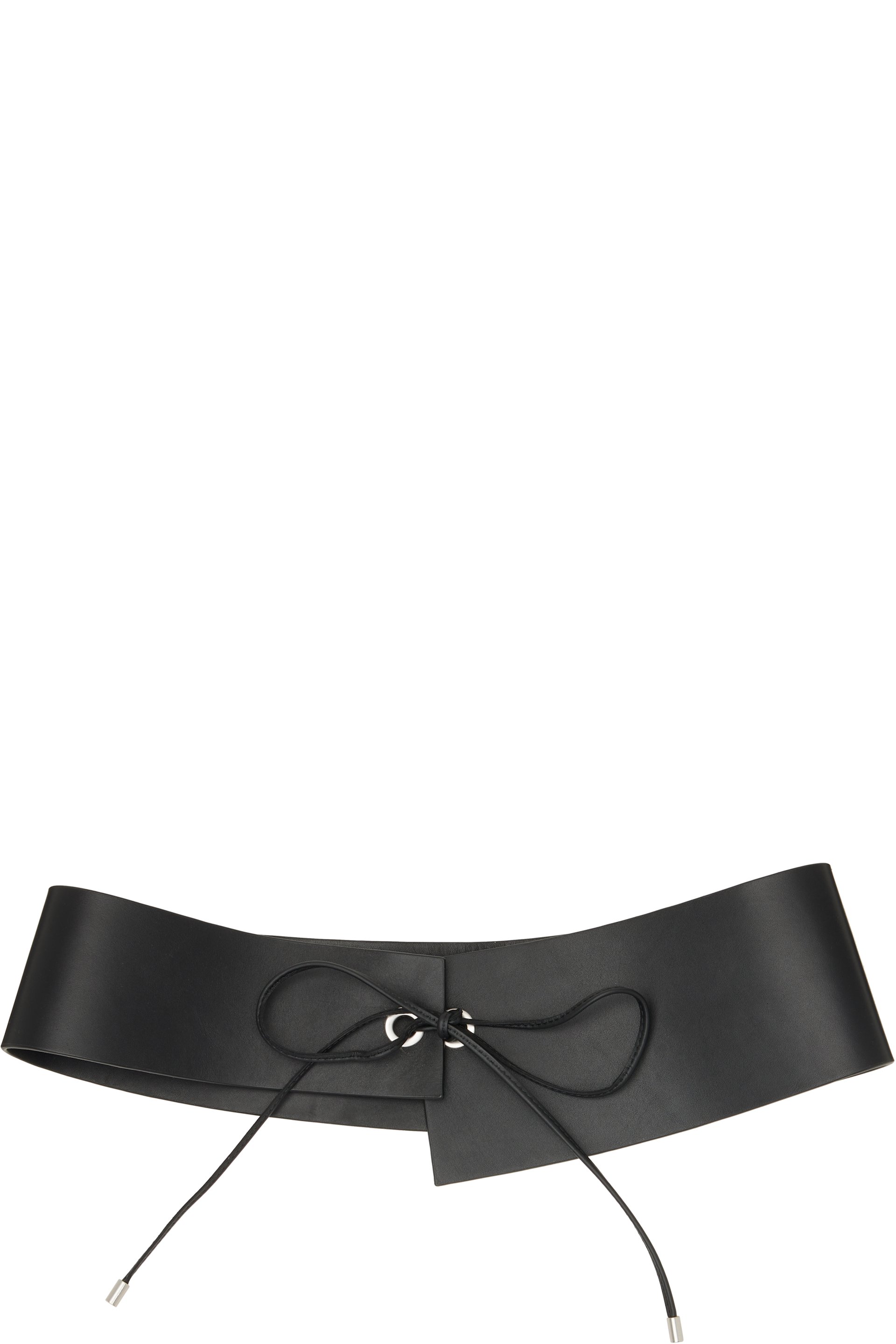St. Agni - Black Suede Asymmetric Belt